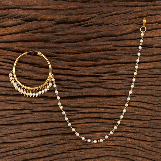 Antique Gold Plated Naath (Nose Ring) - Multiple Sizes | The Tara Collection