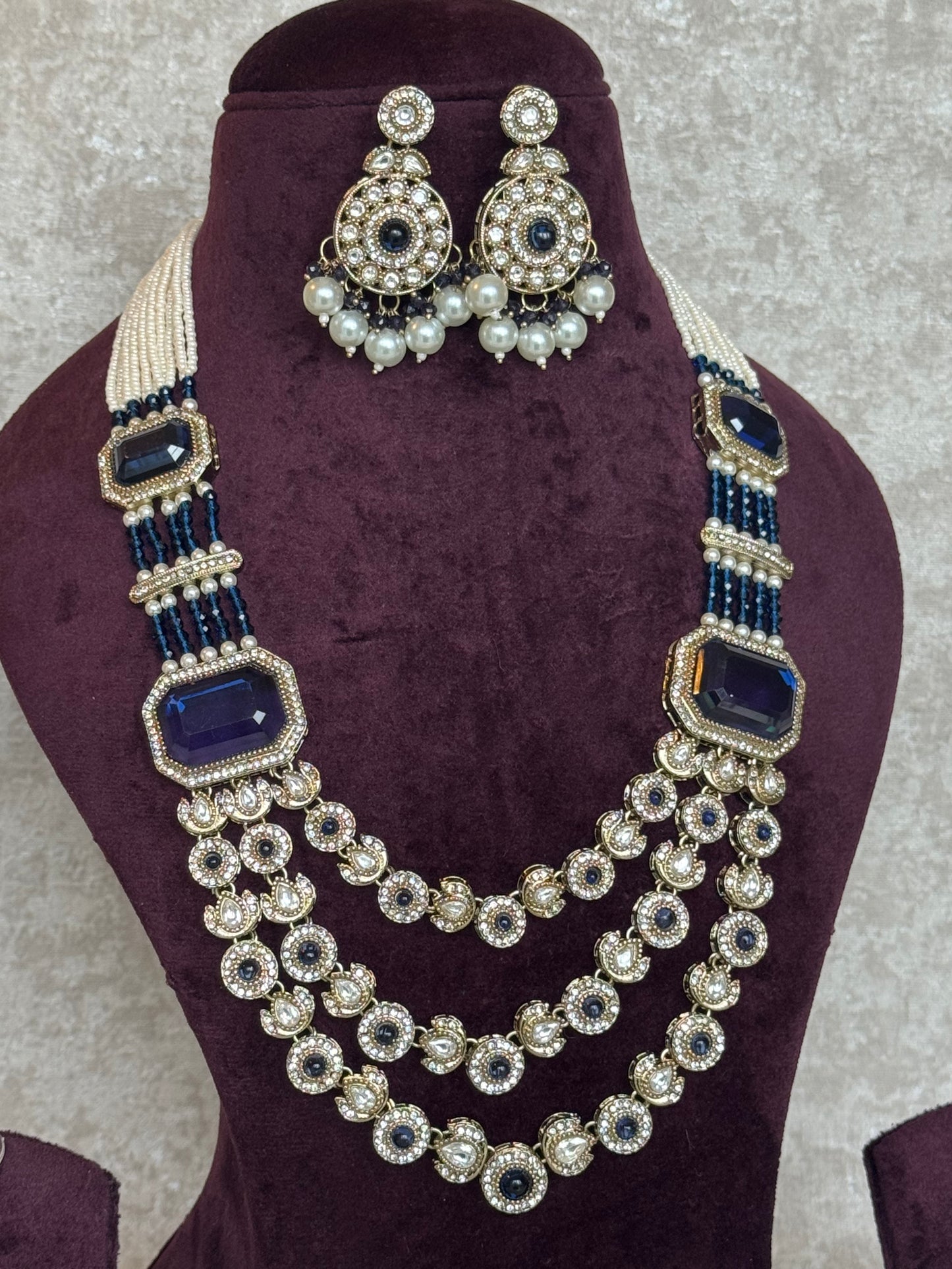 Multi Chain Mala Necklace Set