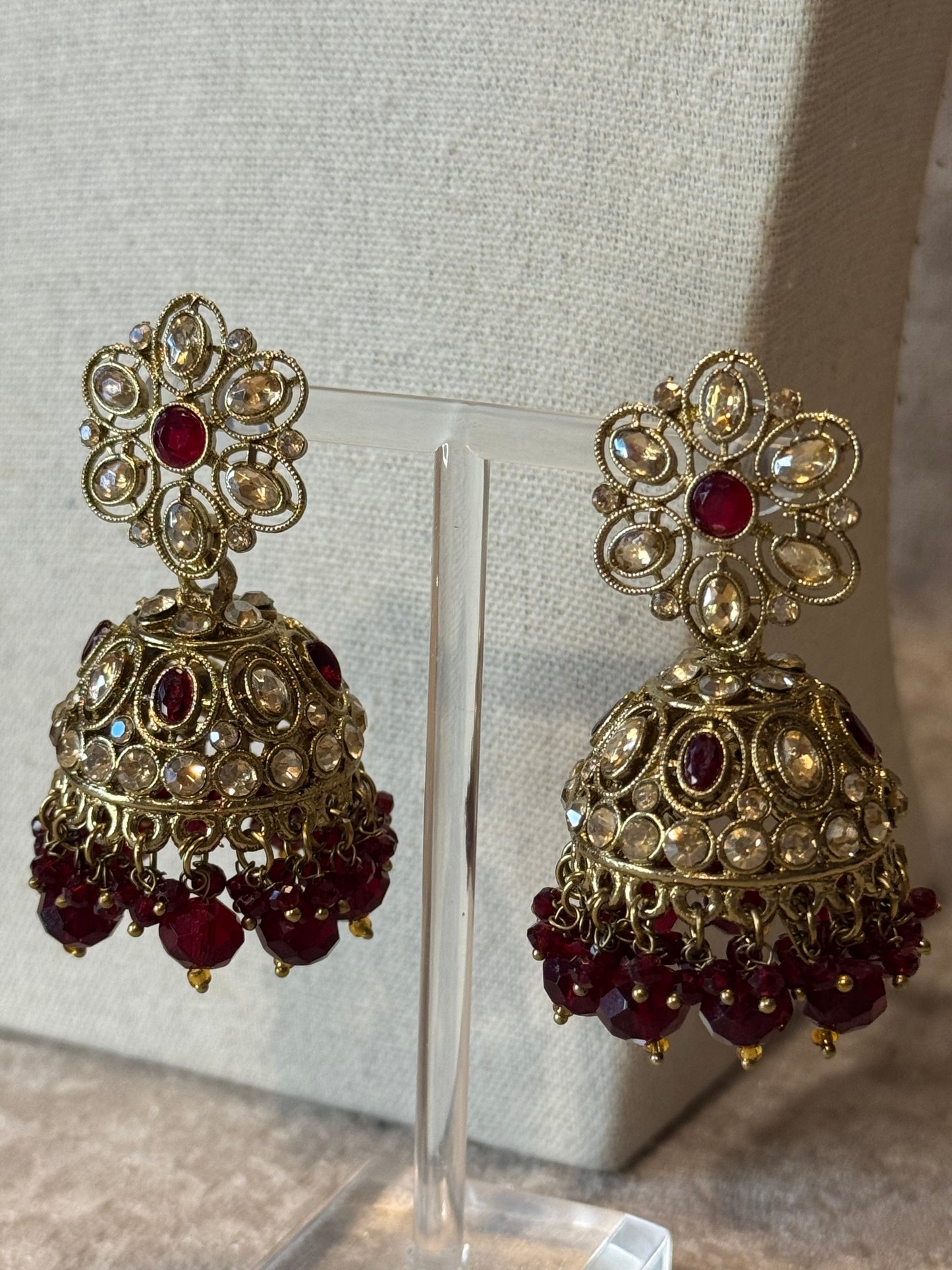 Polki Earring Tikka Set