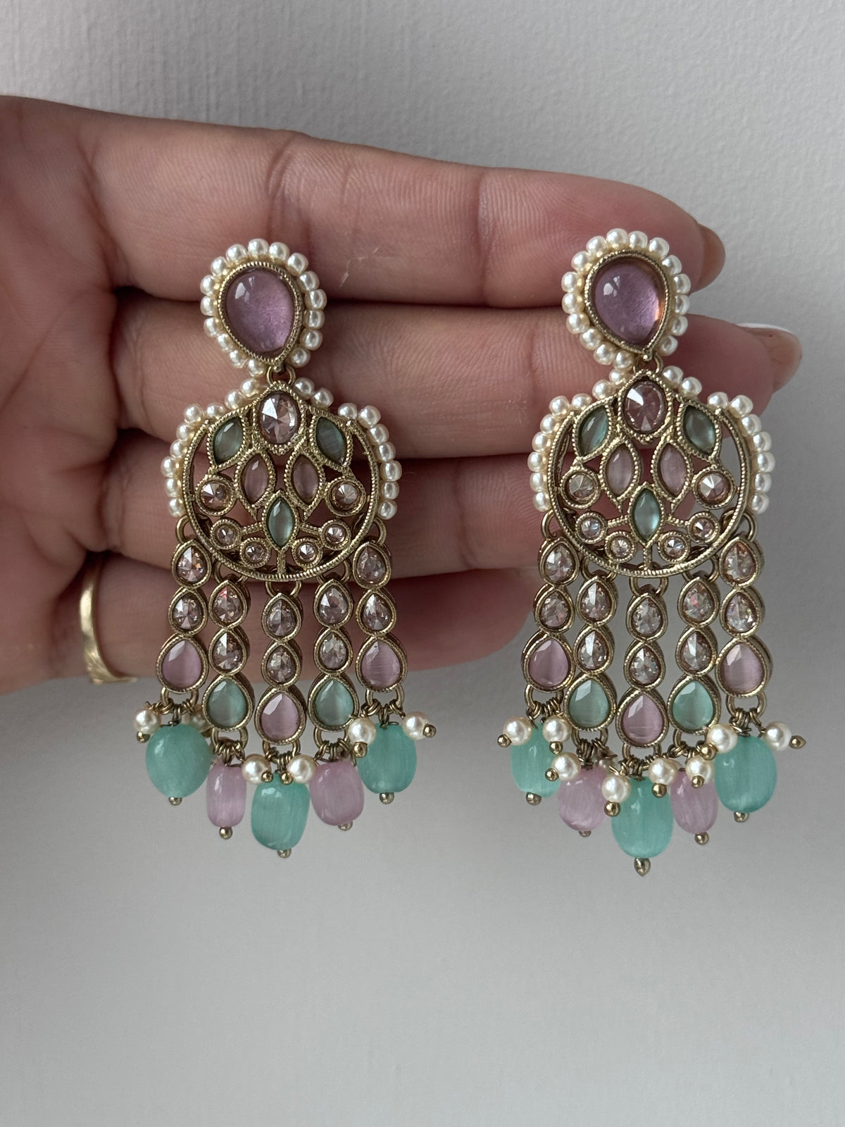 Diya - Antique Gold Earrings | The Tara Collection