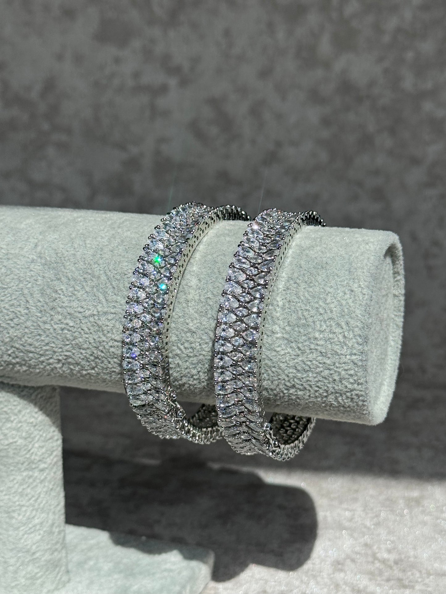 Silver AD Bangle (Set of 2) | The Tara Collection