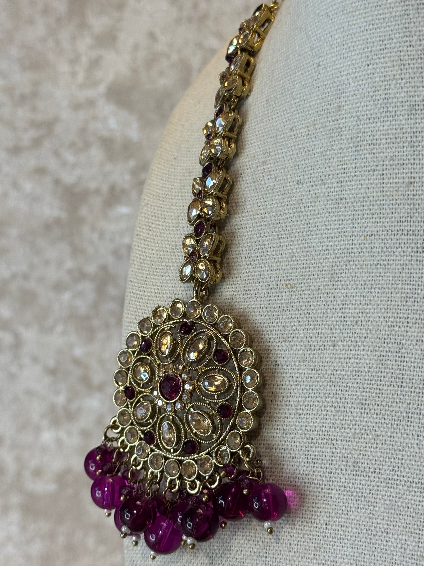 Polki Earring Tikka Set