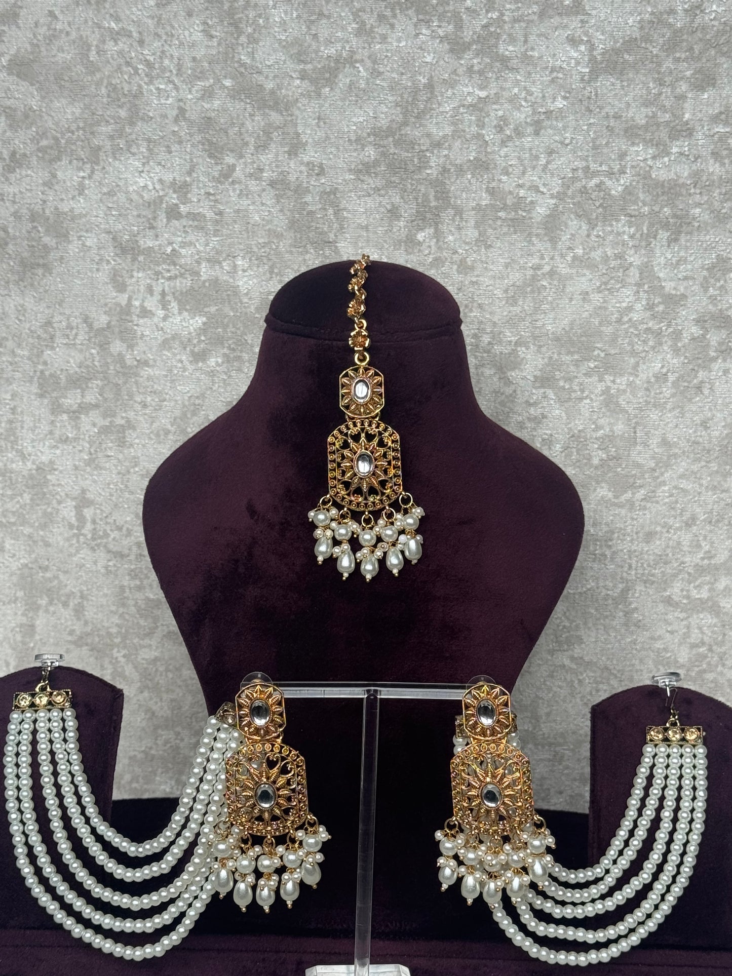 Earring Tikka Set | Detachable Sahara | The Tara Collection