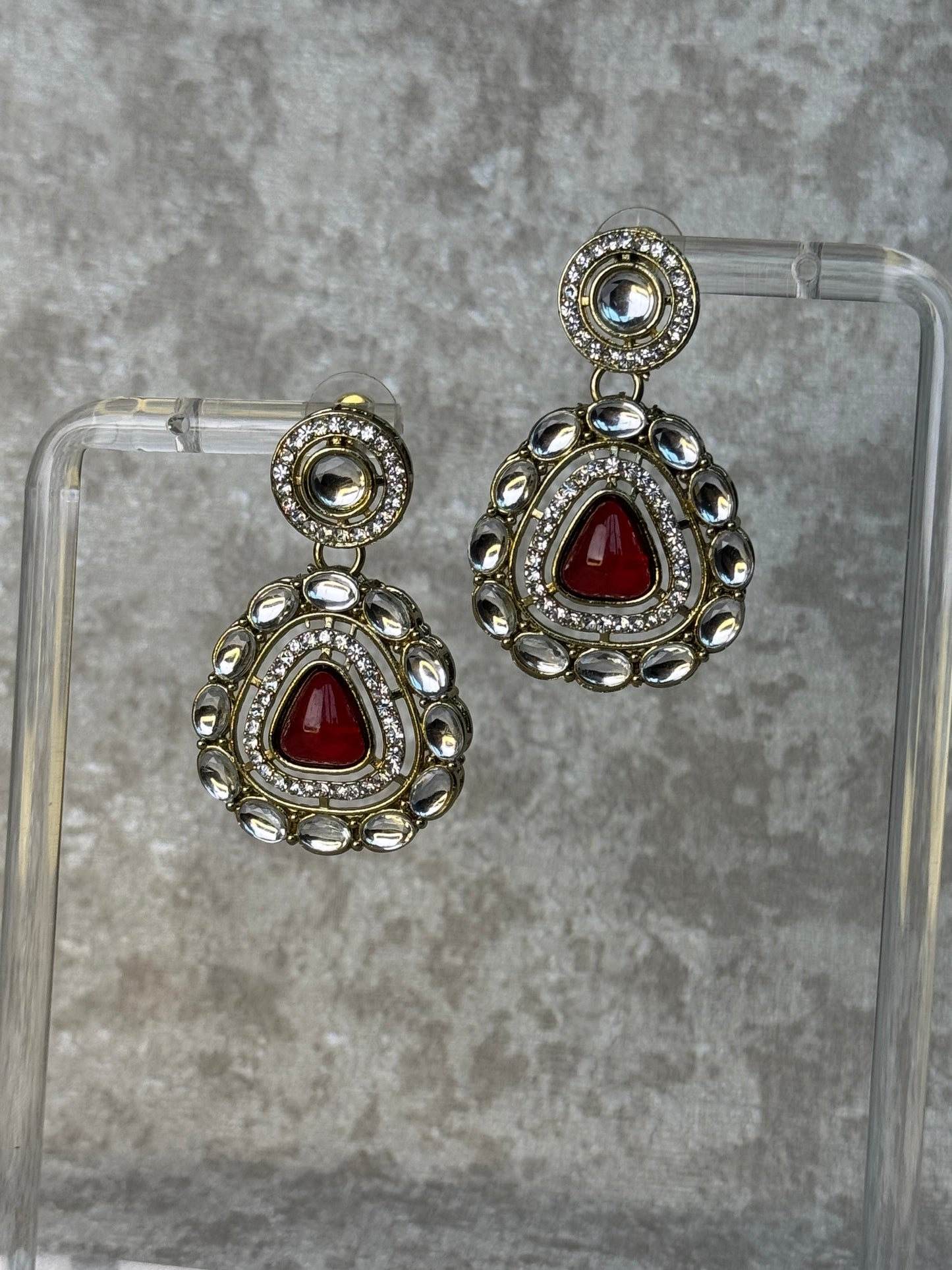 Kundan Necklace Set (multiple colours)