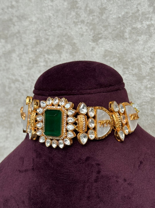 Sabyasachi Inspired Mother of Pearl Choker Set | The Tara Collection