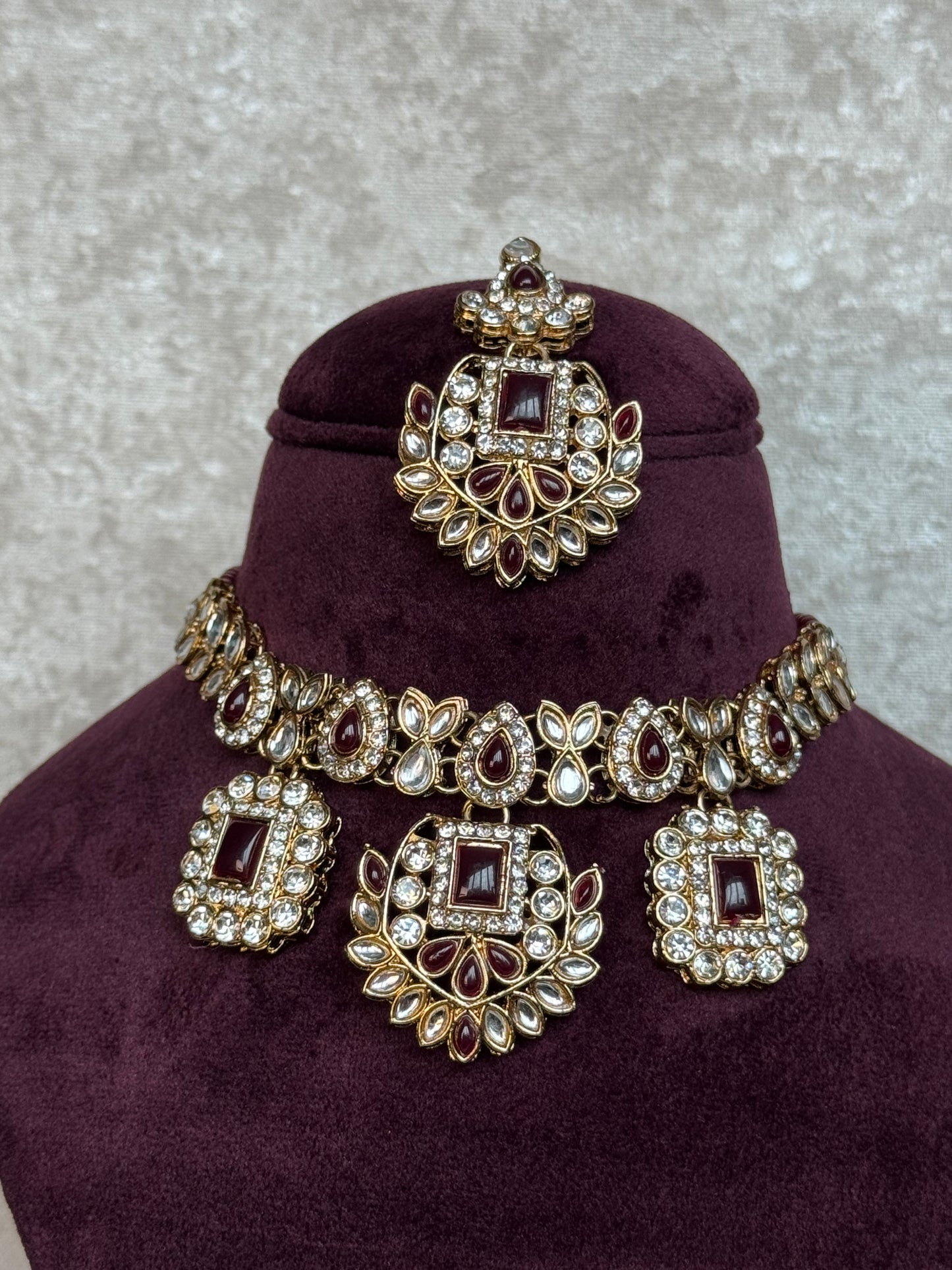 Kundan & Beaded Choker Set