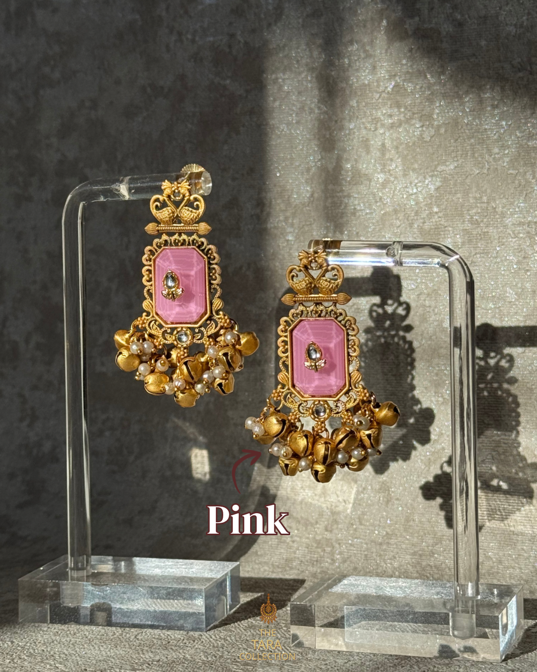 Ghungroo Bird motif earrings