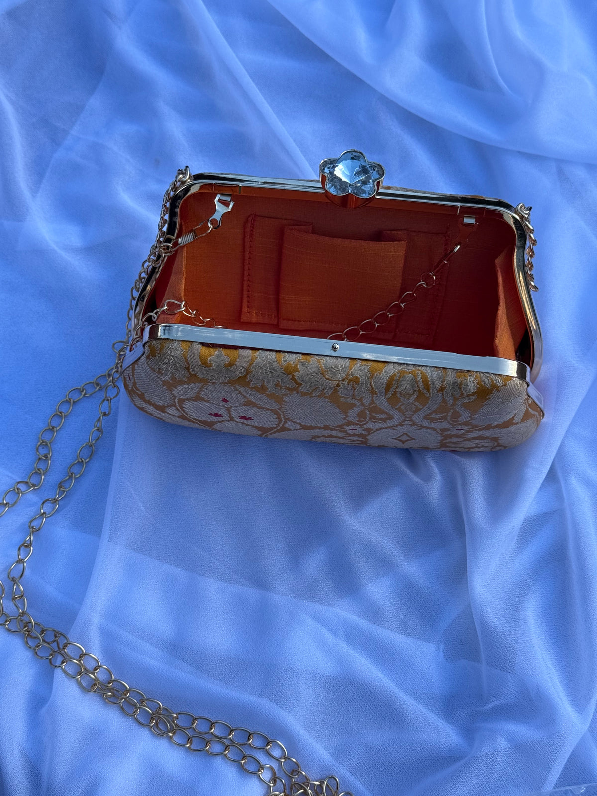 Kashvi Clutch Bag | Pure Banarasi Silk Clutch Purse | The Tara Collection