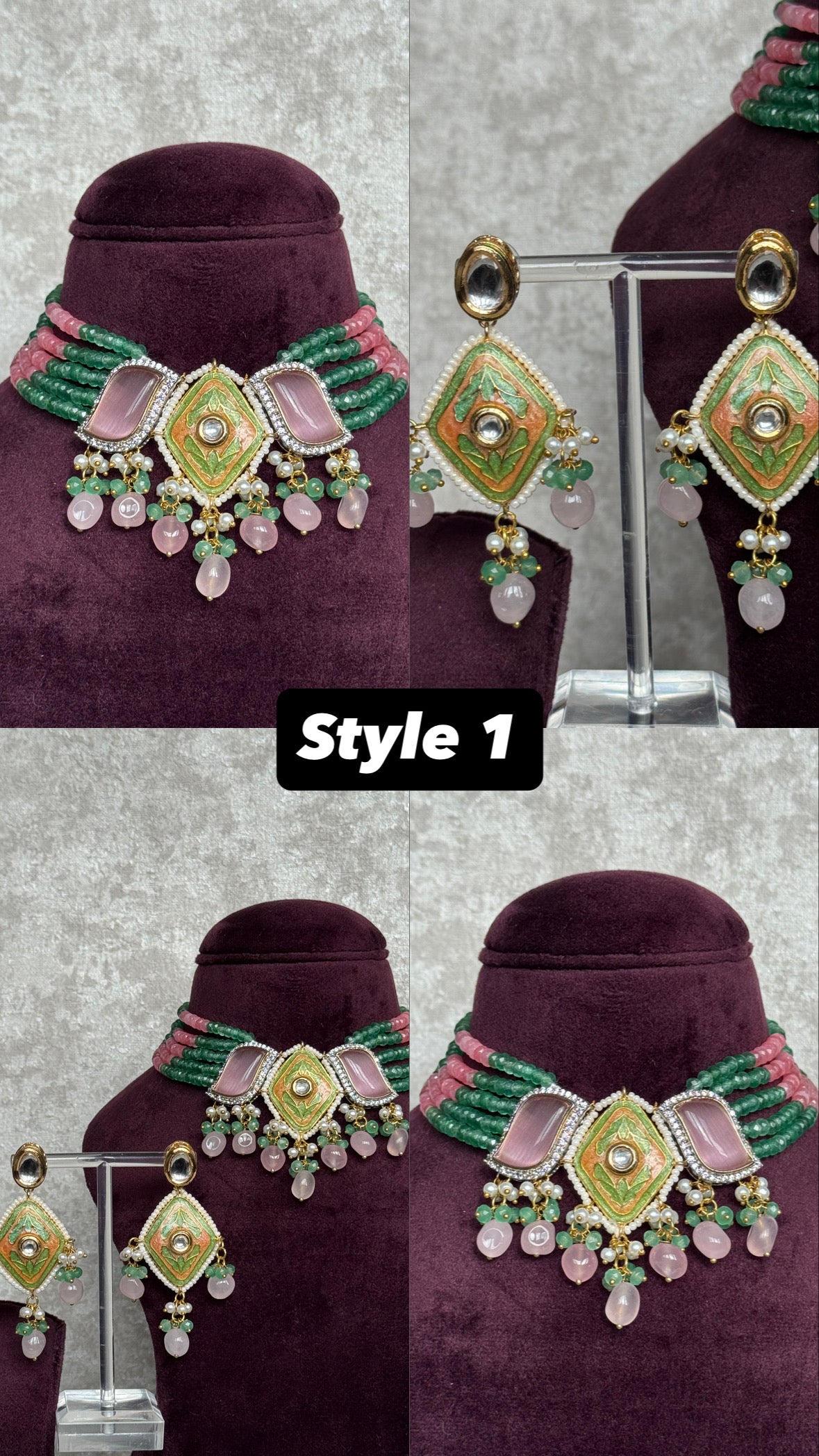 Meenakari Necklace Set | The Necklace Set