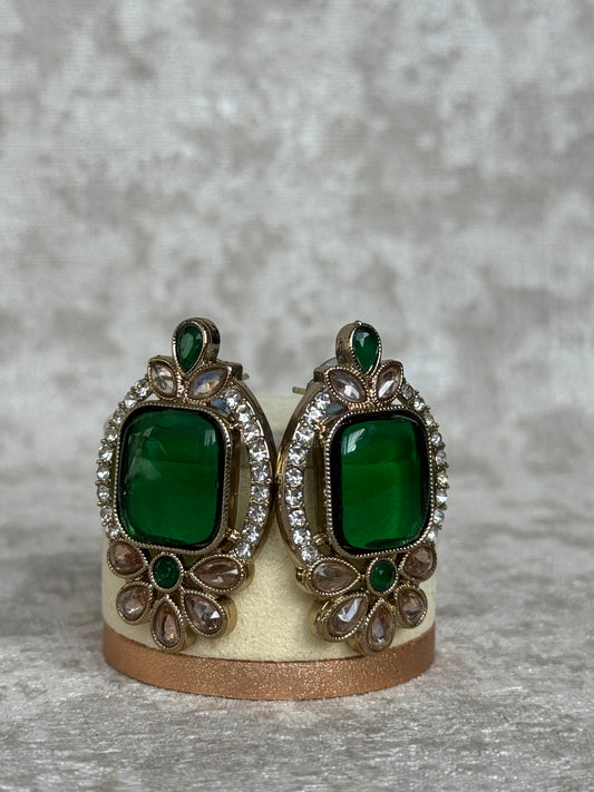 Coloured Glass Stone Studs