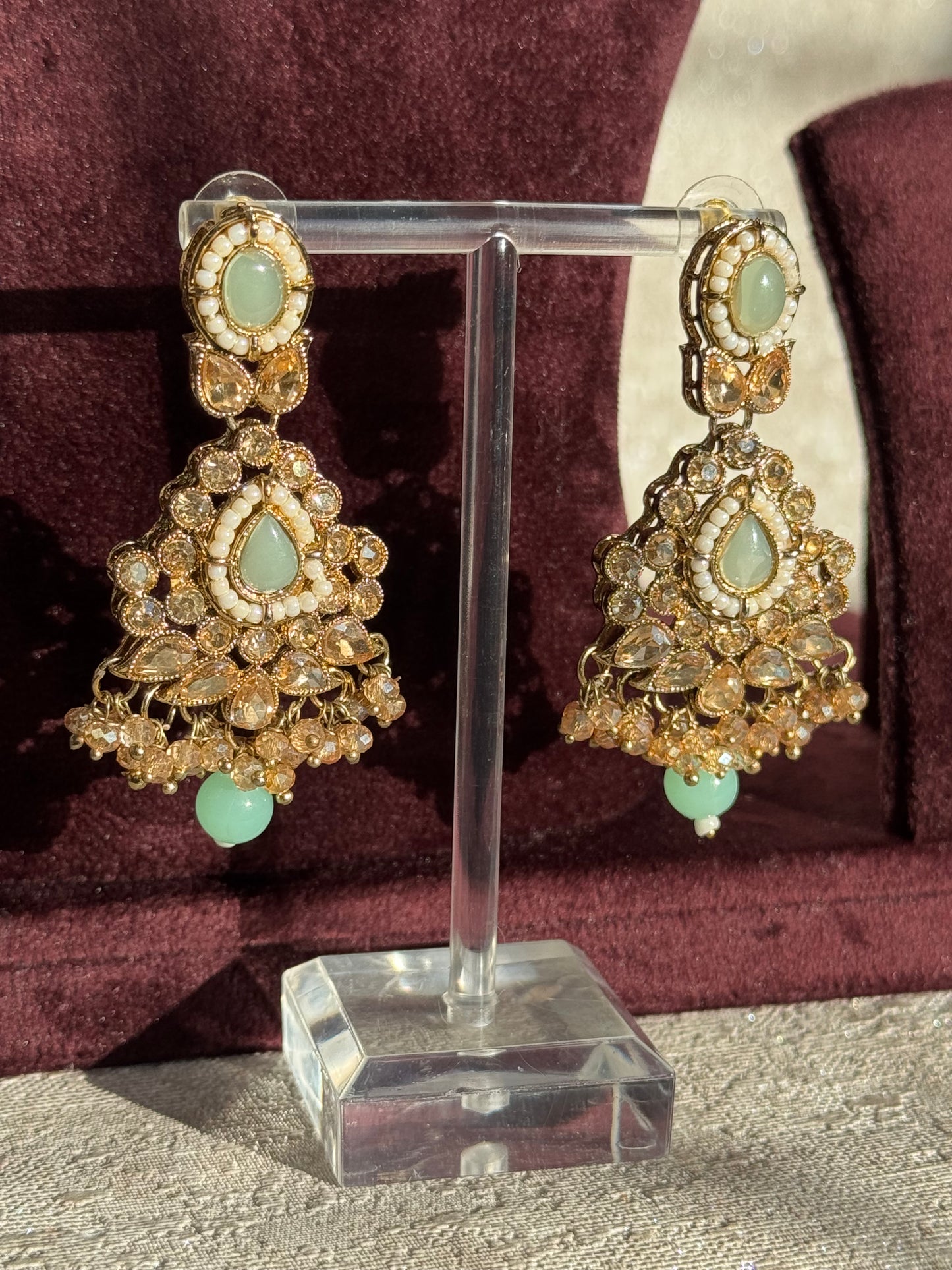 Polki Necklace Set | Necklace, Earrings & Tikka