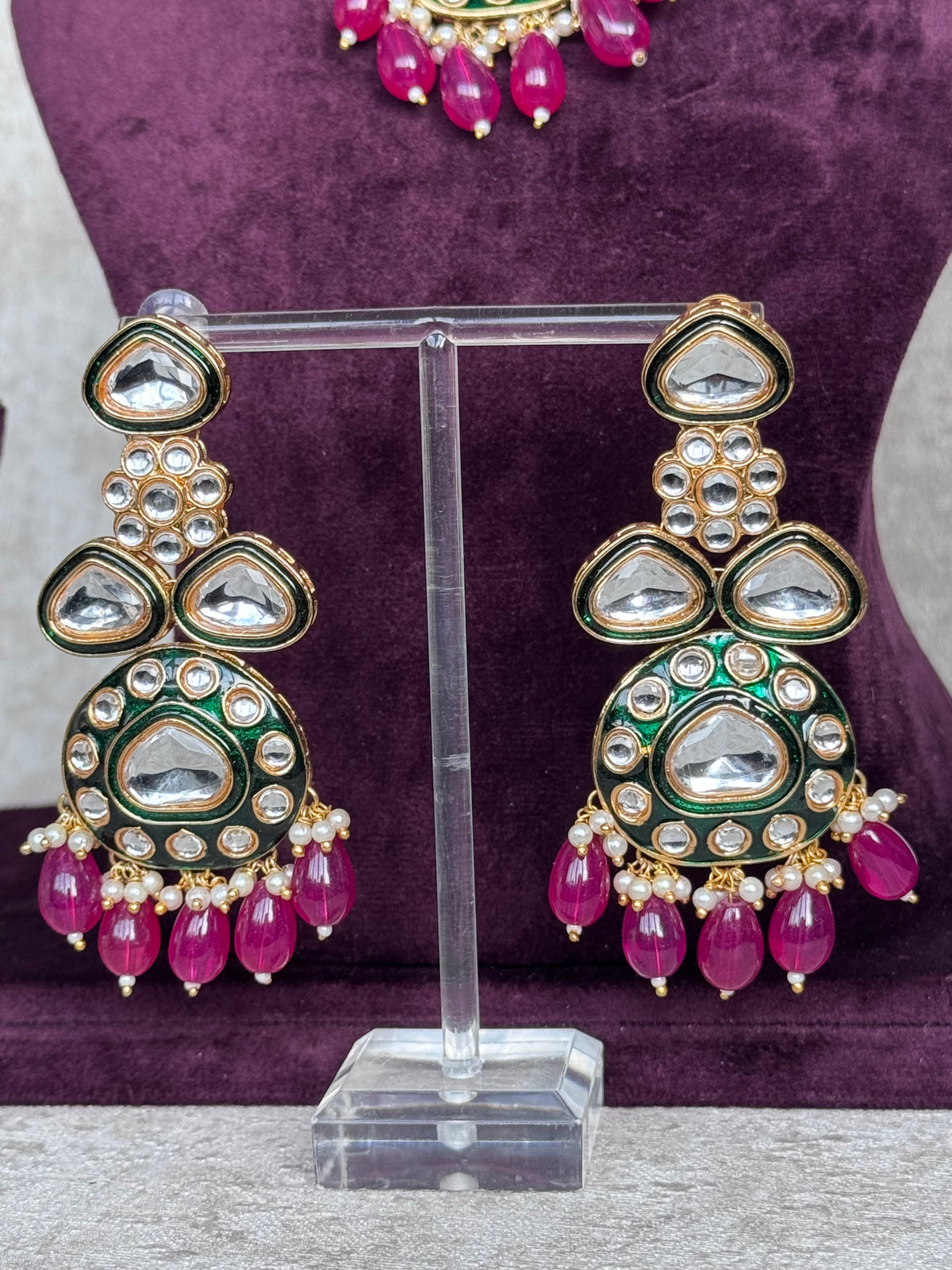 Tanvi - Meenakari Statement Set | The Tara Collection