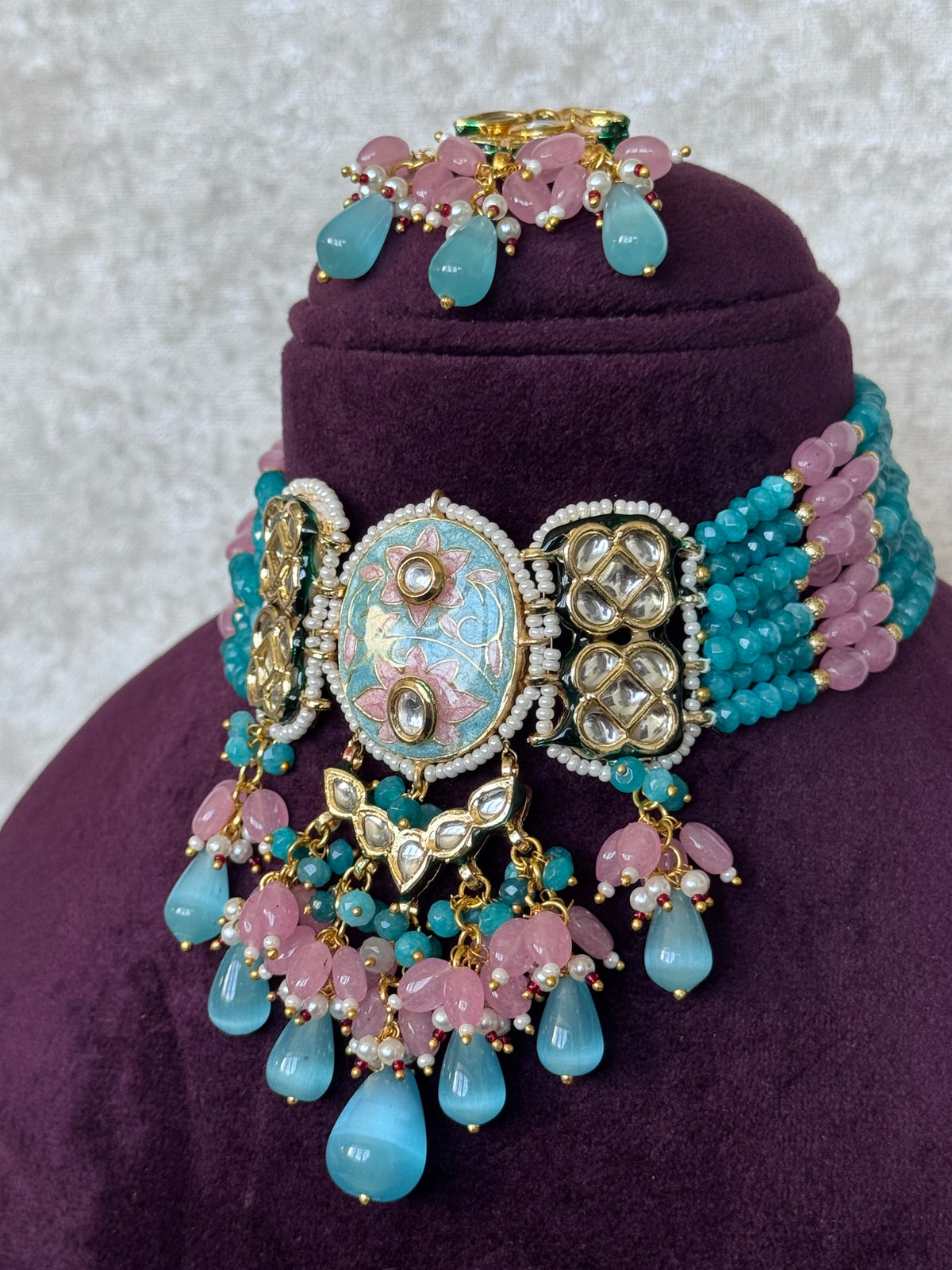 Riddhi - Meenakari Choker Set | The Tara Collection