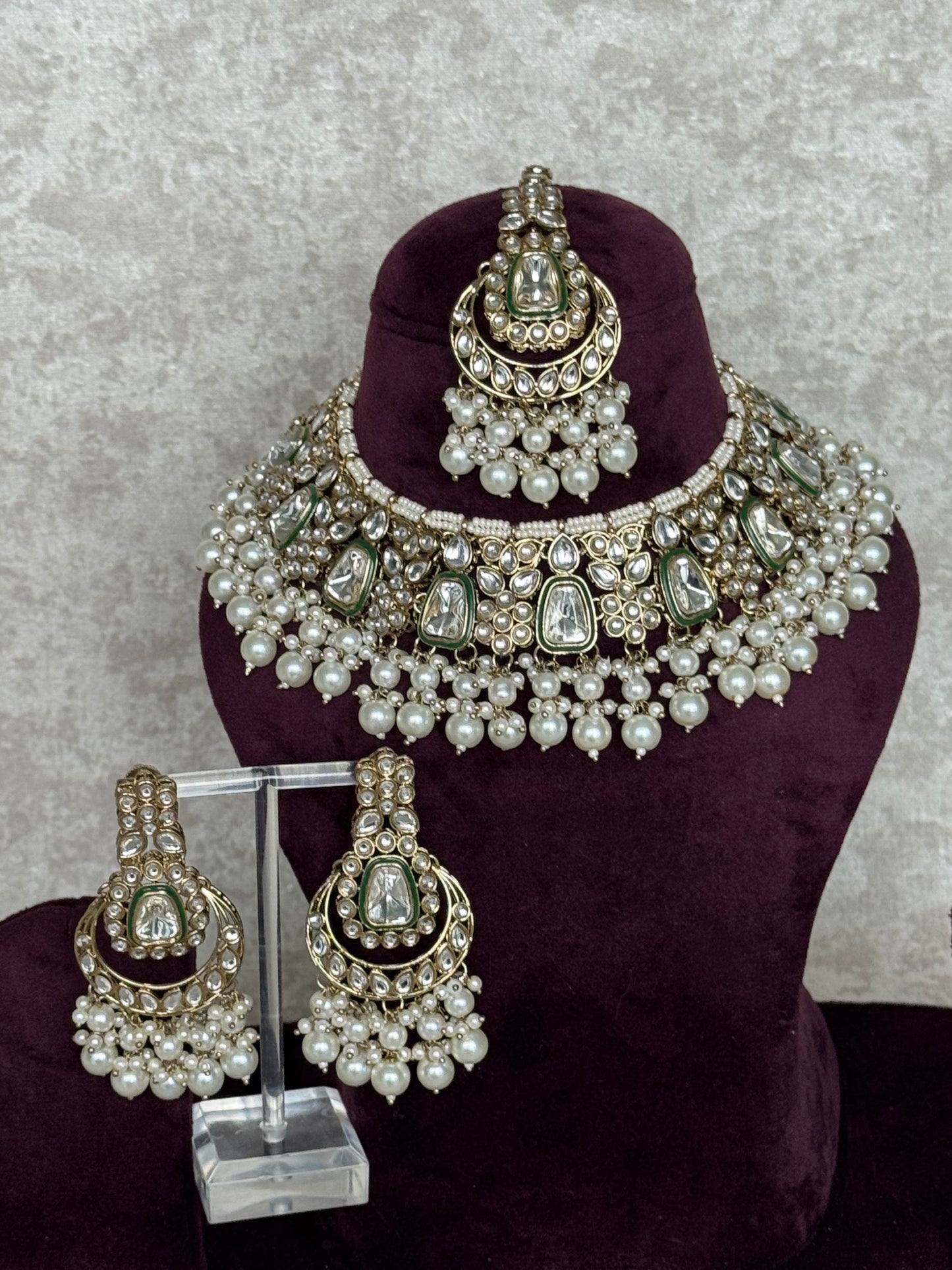 Kundan & Pearl Necklace Set | The Tara Collection