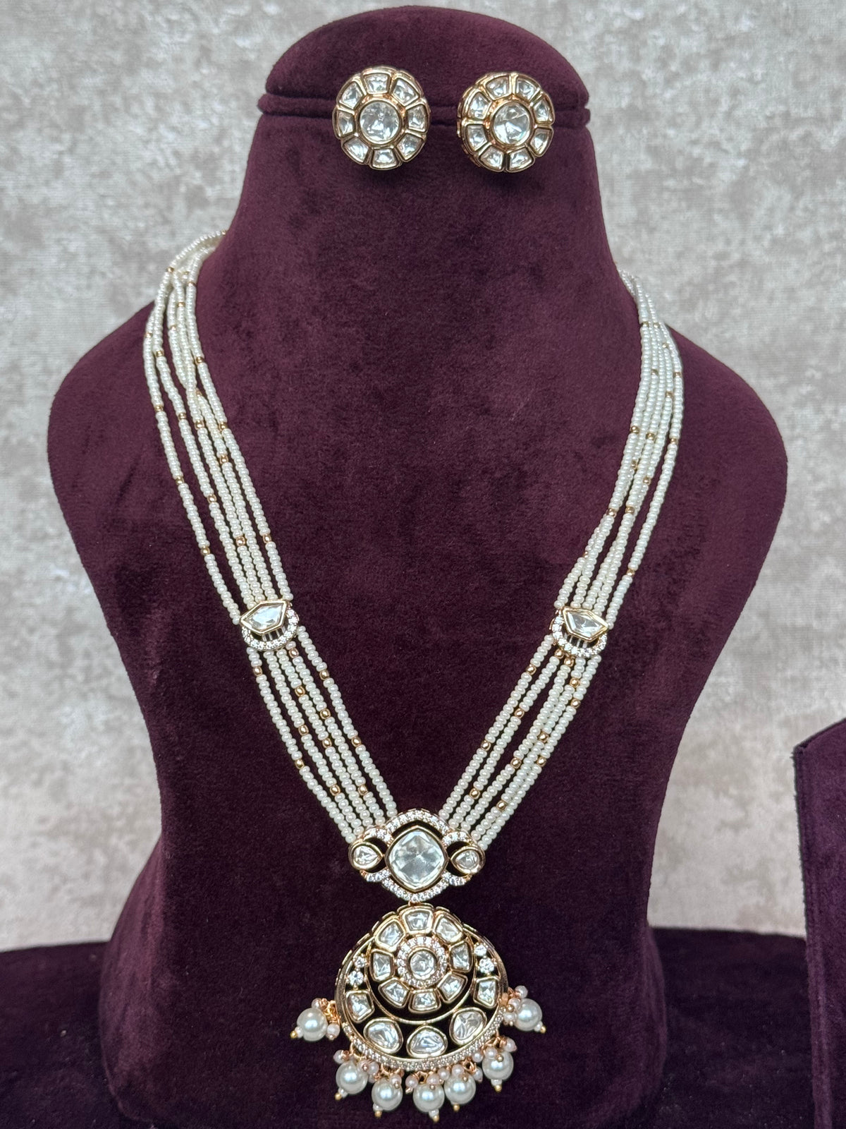 Vaani - Kundan Long Necklace Set | The Tara Collection