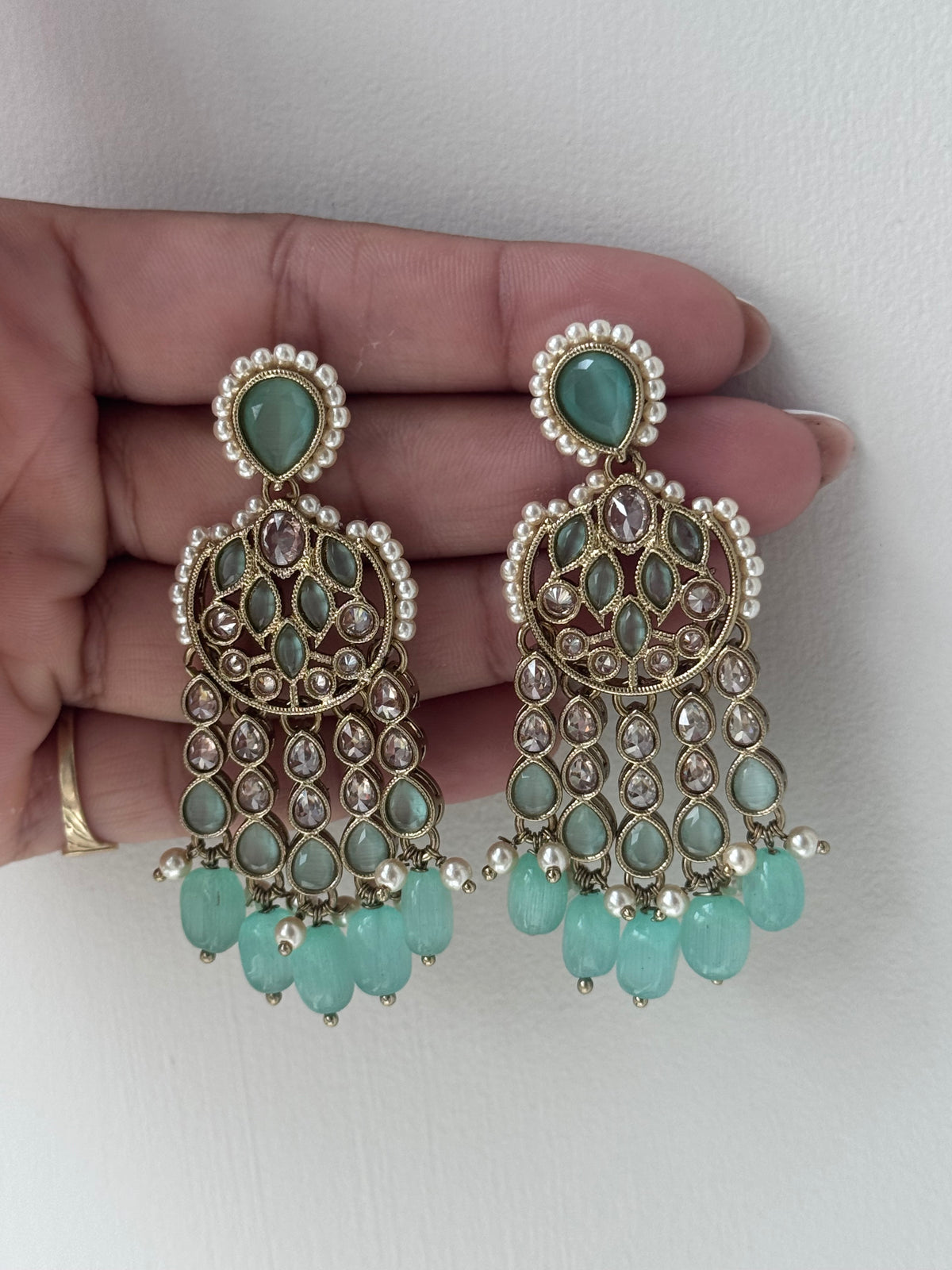 Diya - Antique Gold Earrings | The Tara Collection