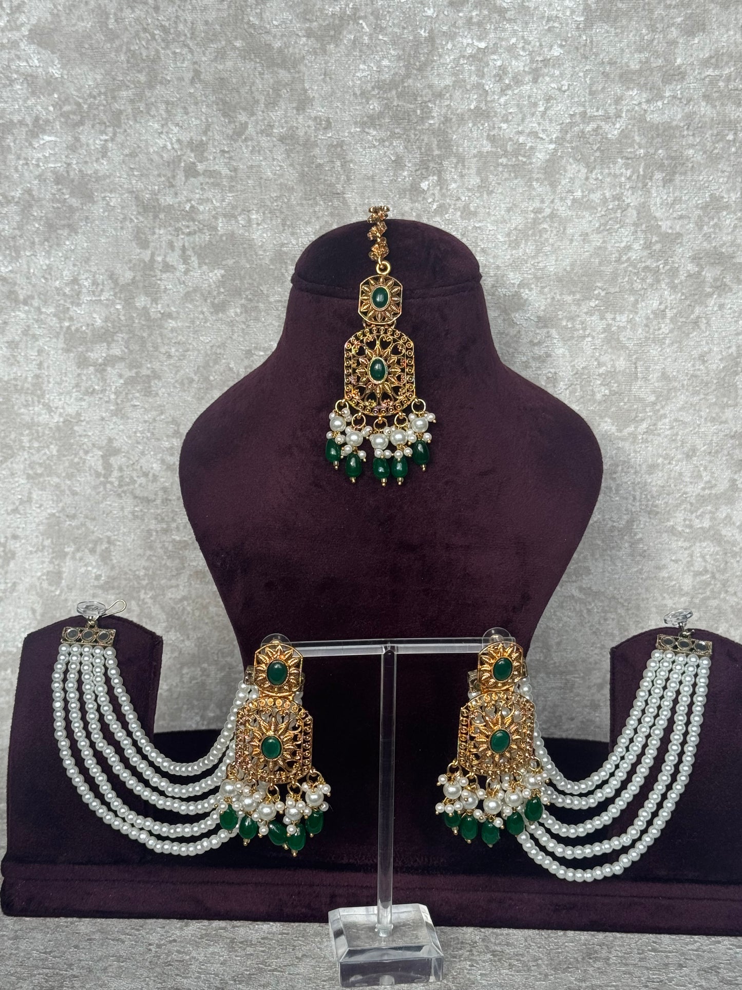 Earring Tikka Set | Detachable Sahara | The Tara Collection