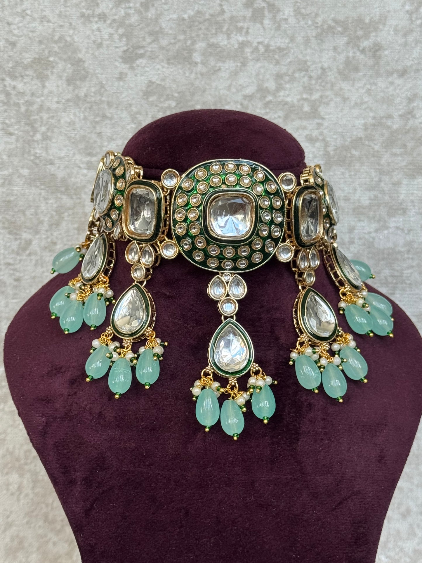 Kundan & Meenakari Choker Set | The Tara Collection