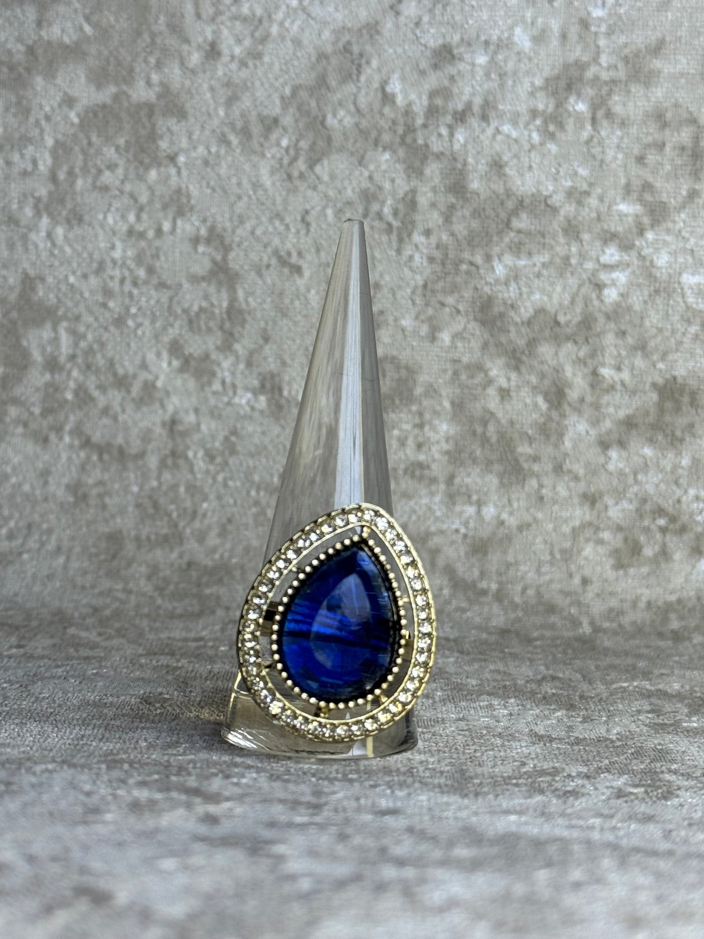 Tear Drop Adjustable Ring