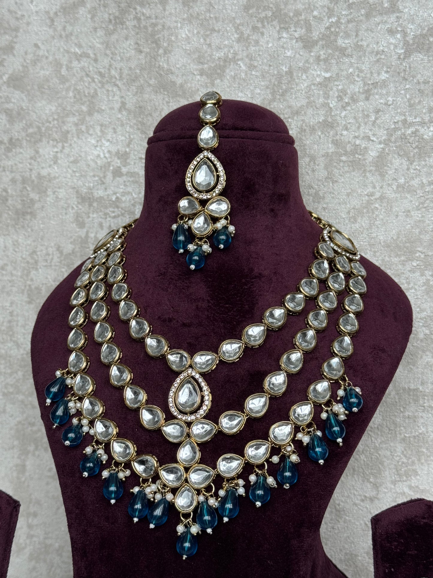 Multi Layer Kundan Necklace Set | The Tara Collection