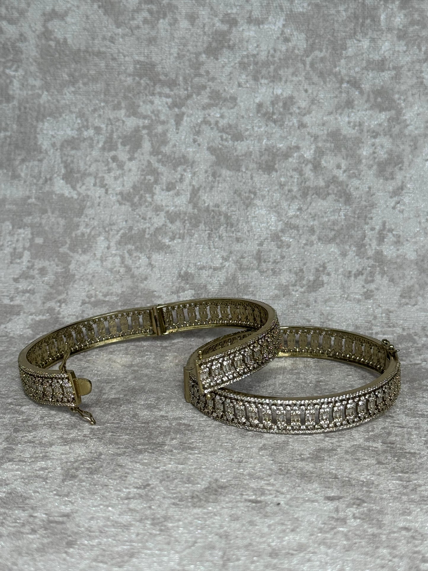 Mendhi Gold Bangles (Set of 2) | The Tara Collection