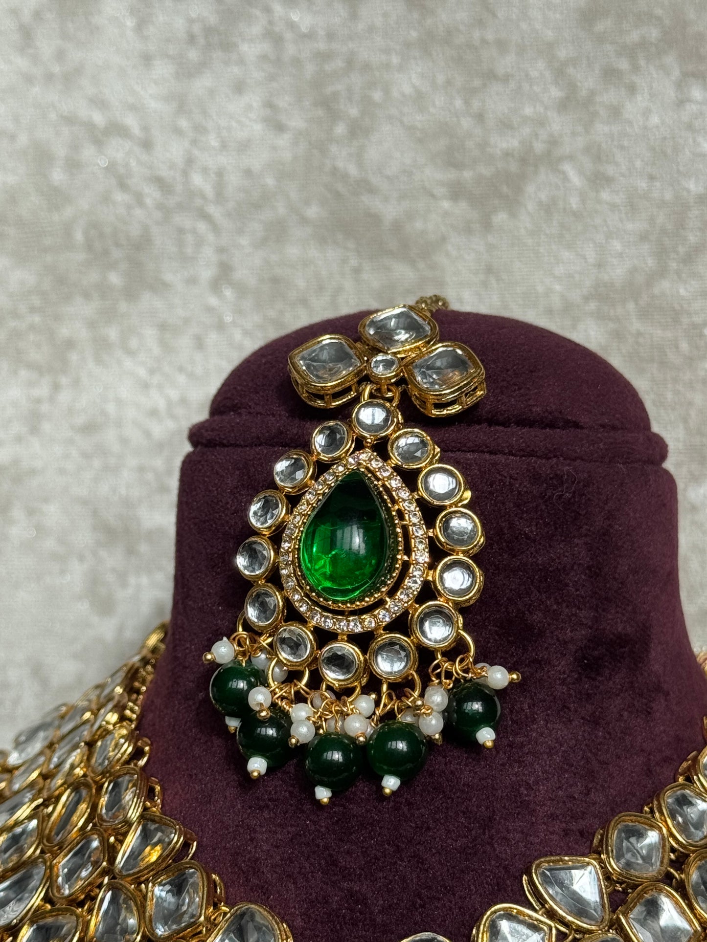 Semi Bridal Necklace Set | The Tara Collection
