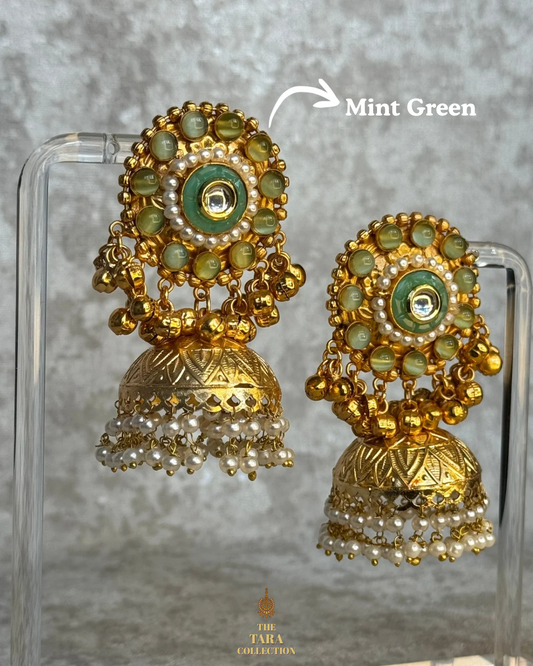 Ghungroo Jhumka Statement Earrings
