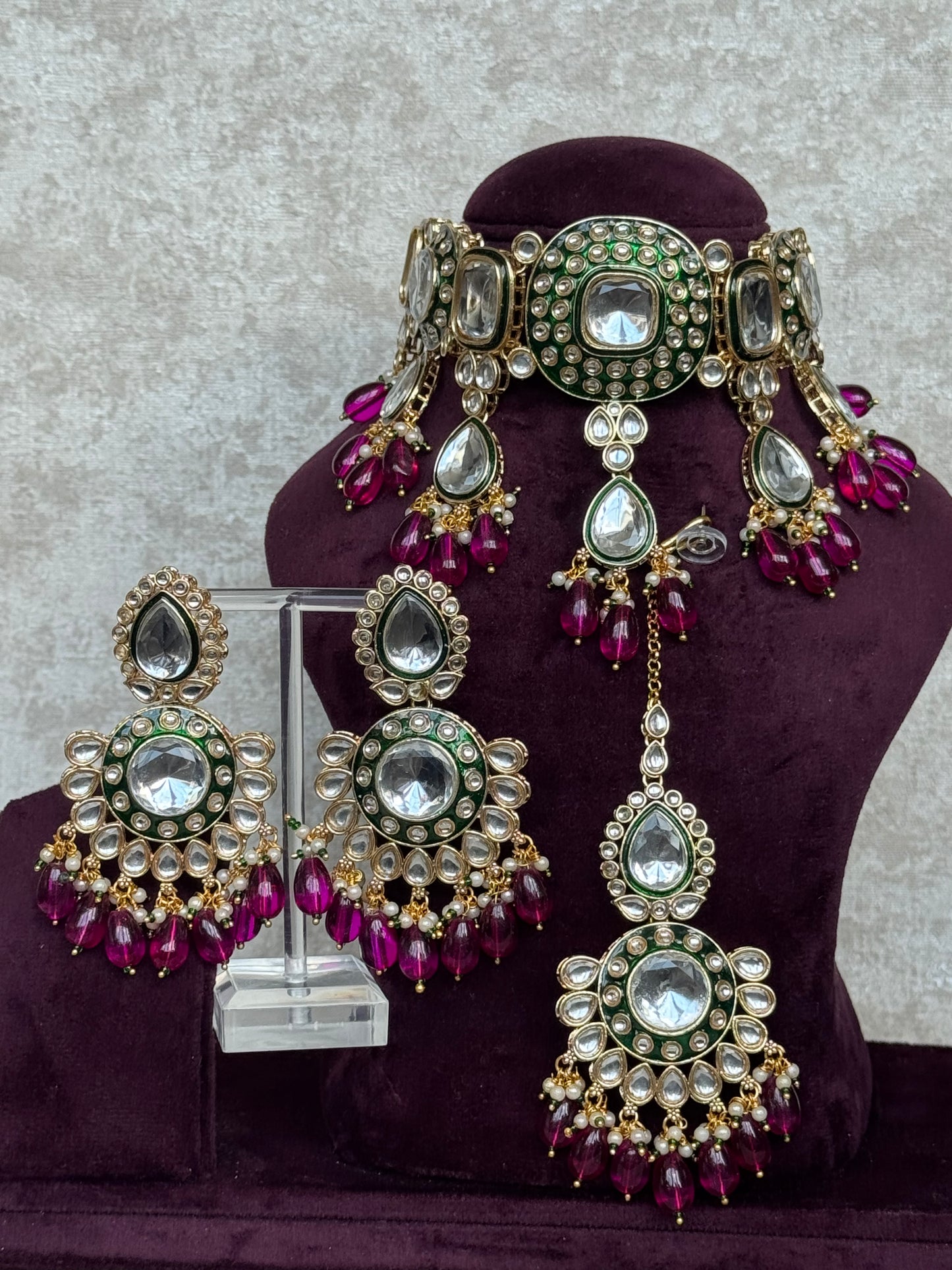 Kundan & Meenakari Choker Set | The Tara Collection
