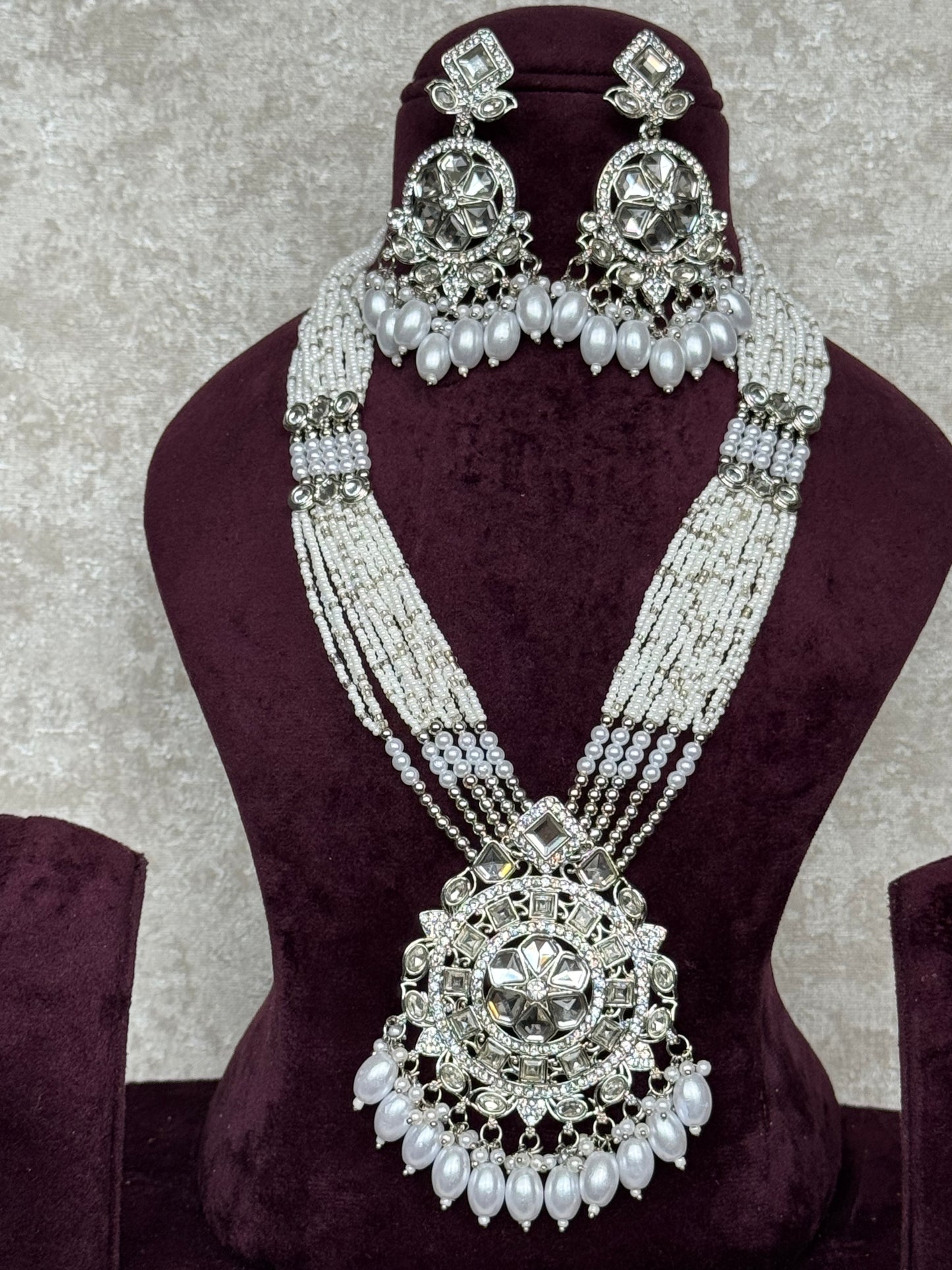Rice Bead Silver Mala Set | The Tara Collection