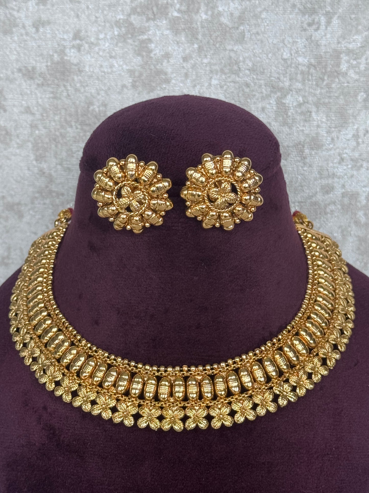 Classic Gold-Plated Necklace Set | The Tara Collection