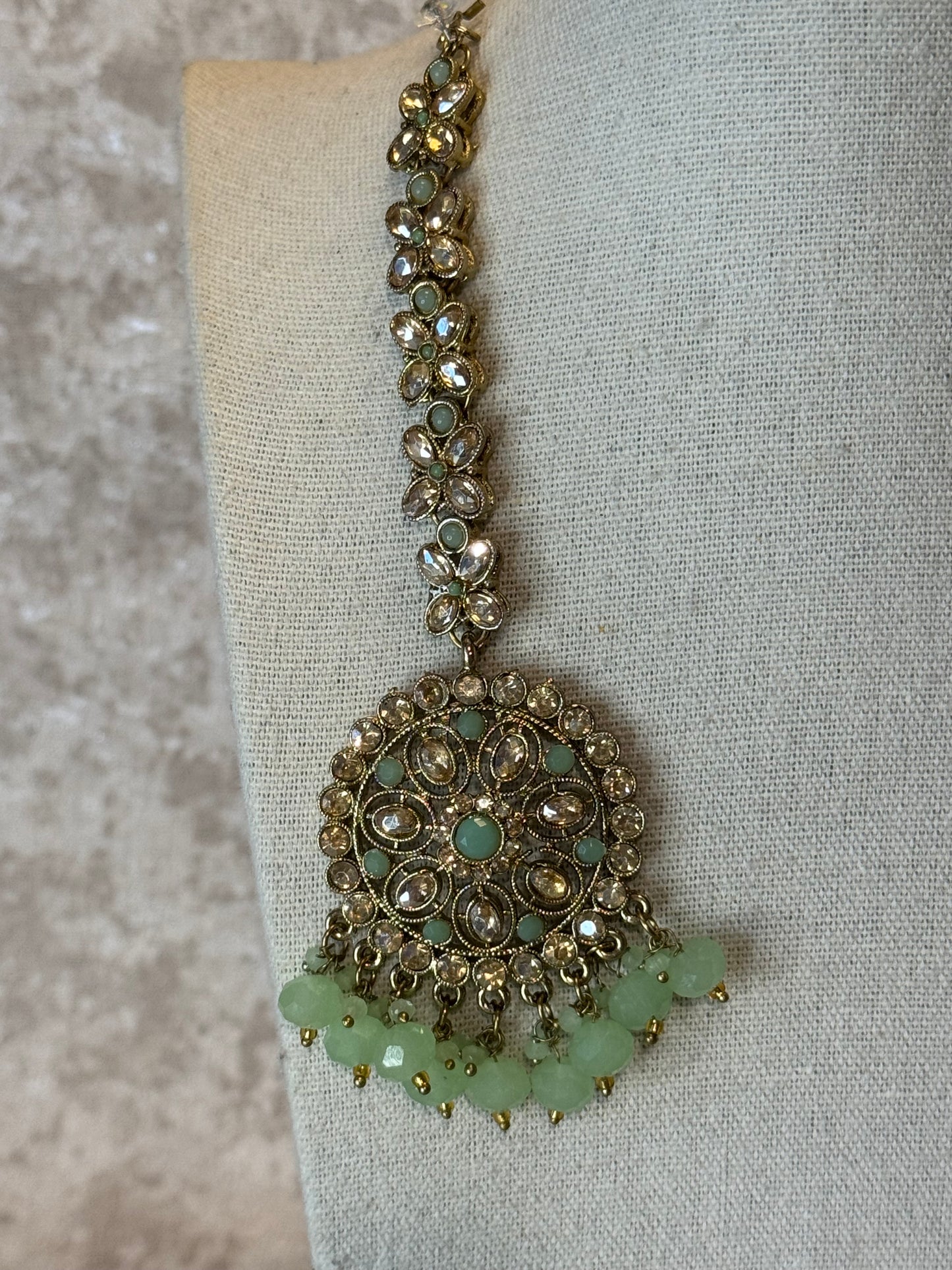 Polki Earring Tikka Set