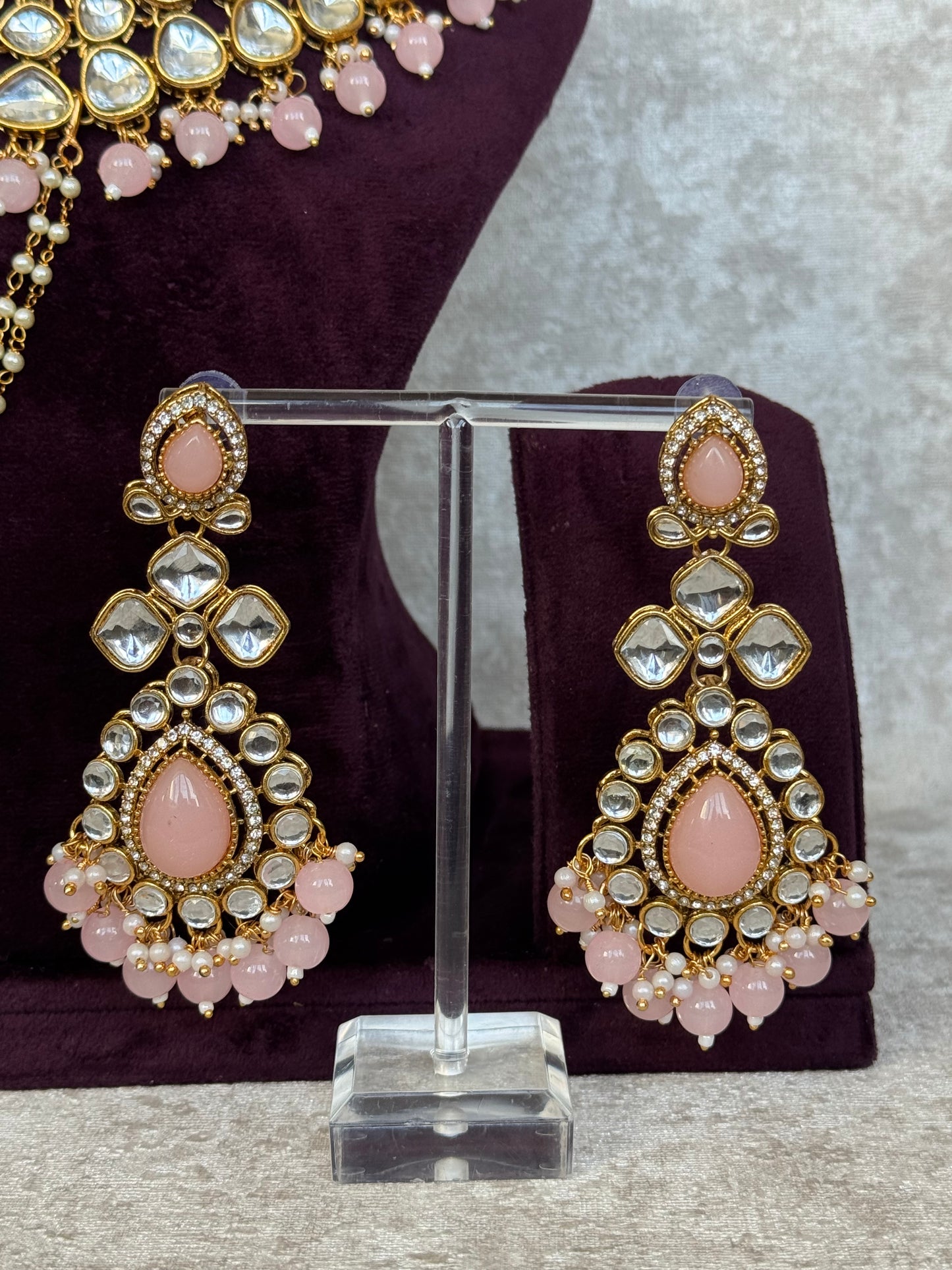 Semi Bridal Necklace Set | The Tara Collection