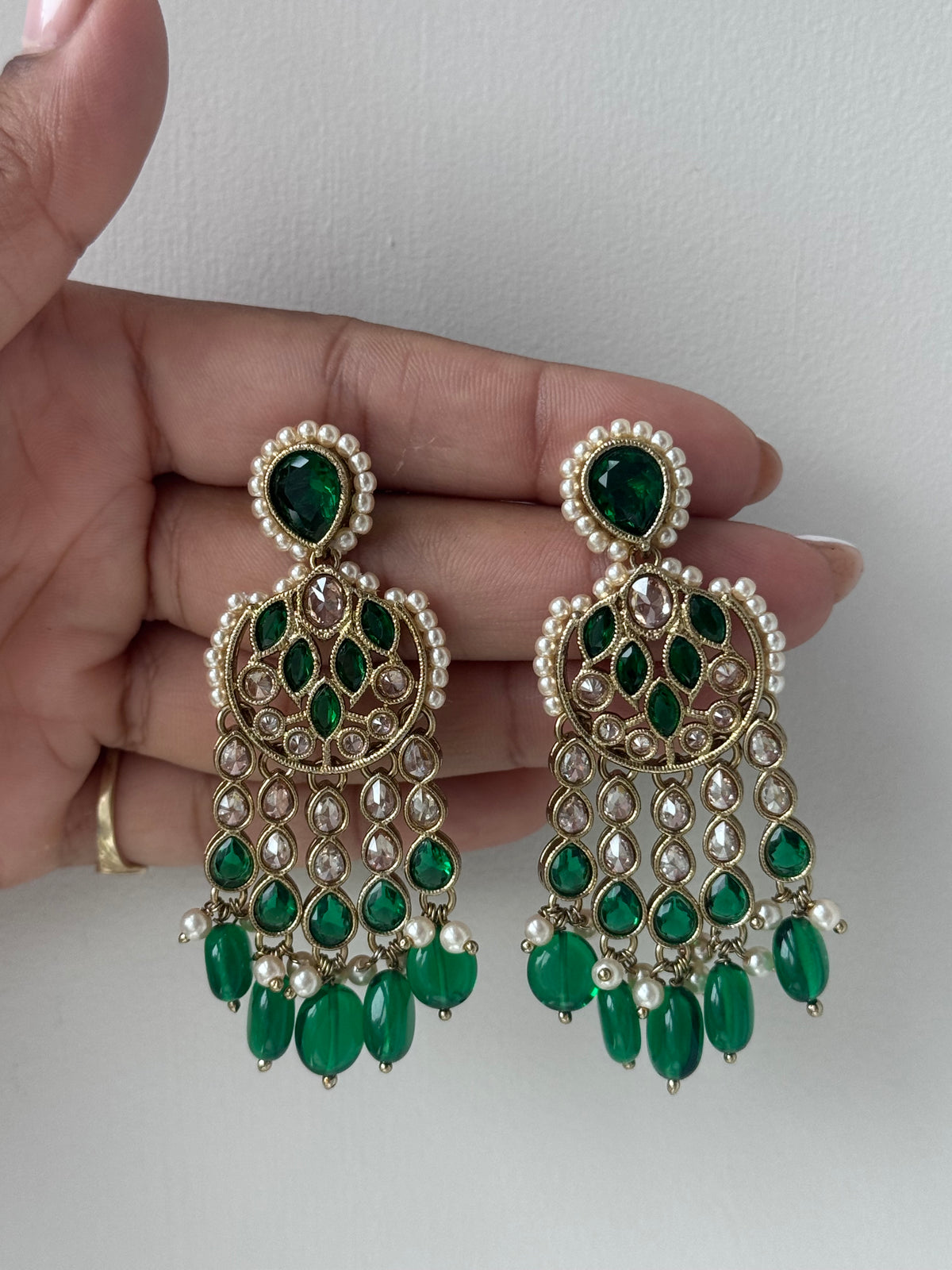 Diya - Antique Gold Earrings | The Tara Collection