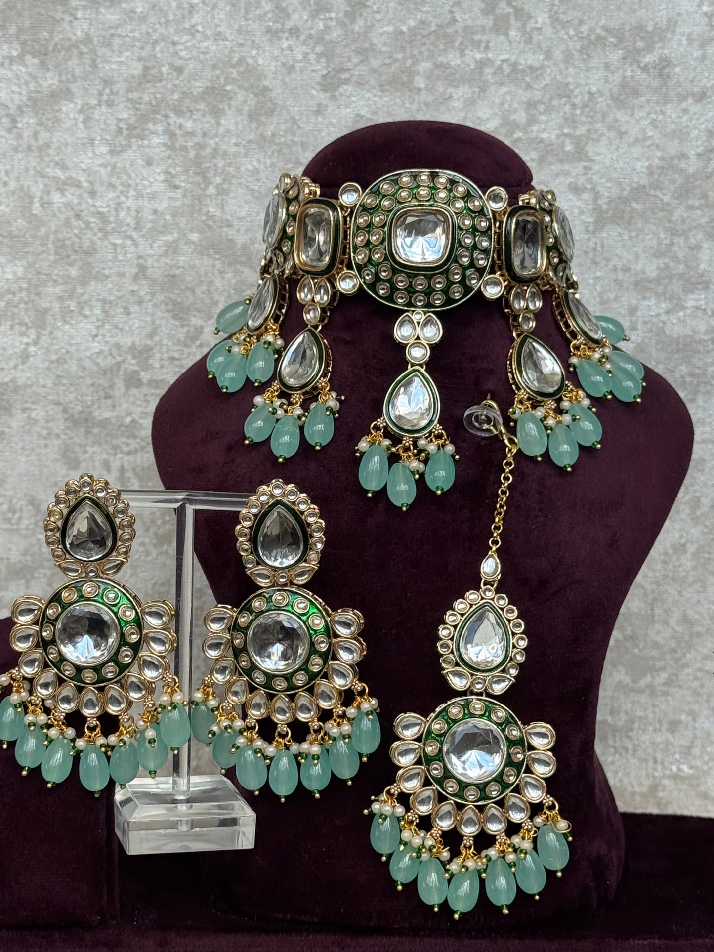 Kundan & Meenakari Choker Set | The Tara Collection