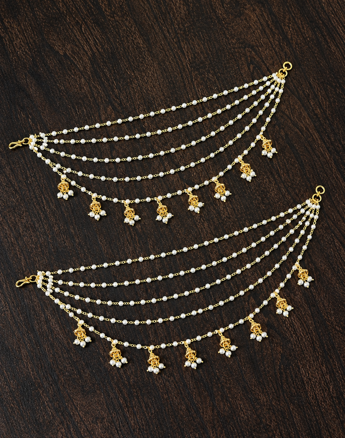 Multi Chain Jhumka Drop Sahara | The Tara Collection