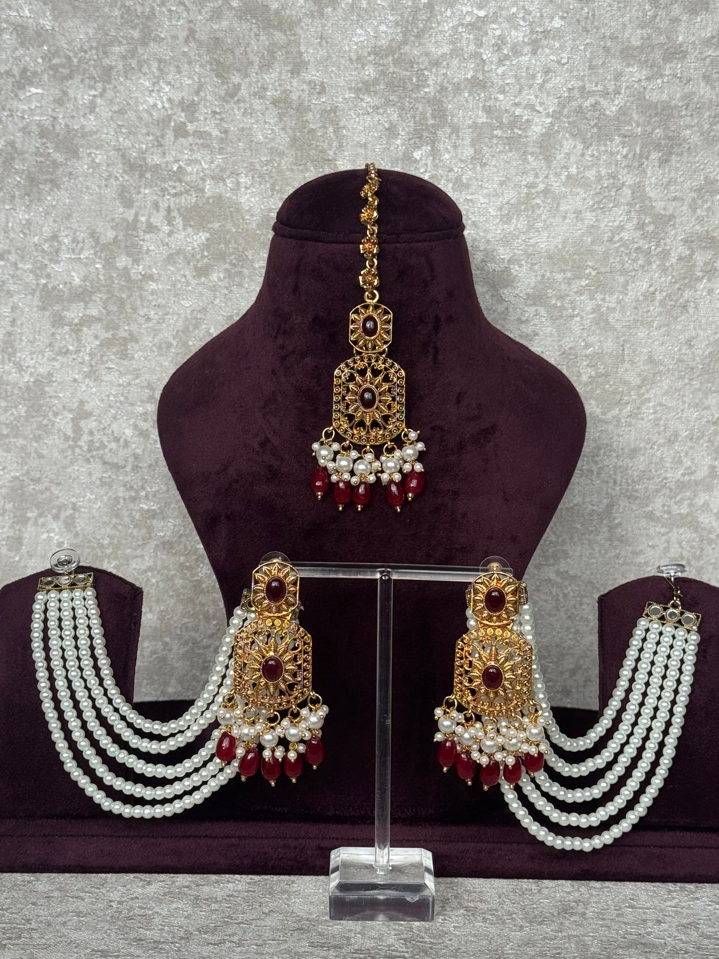 Earring Tikka Set | Detachable Sahara | The Tara Collection