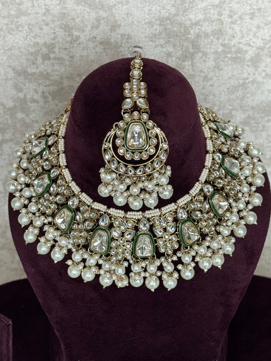 Kundan & Pearl Necklace Set | The Tara Collection
