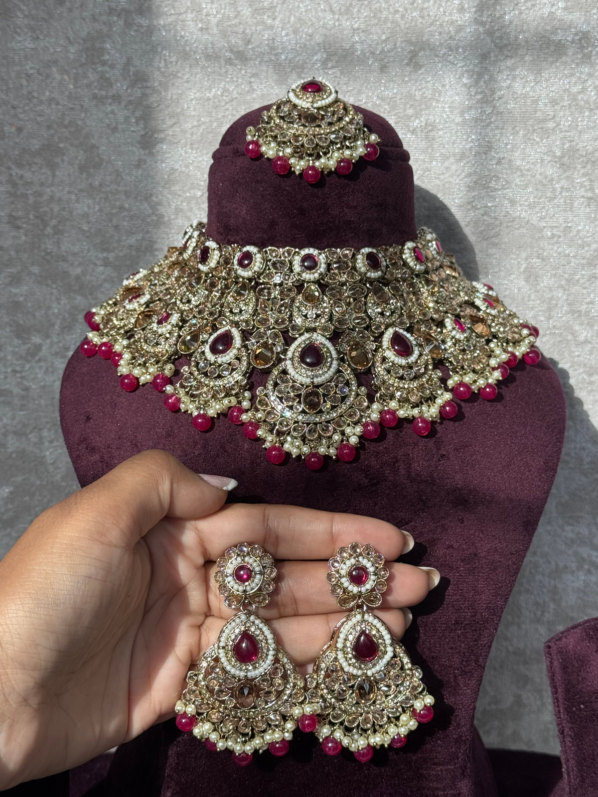 Charvi - Semi-Bridal Statement Choker Set | The Tara Collection