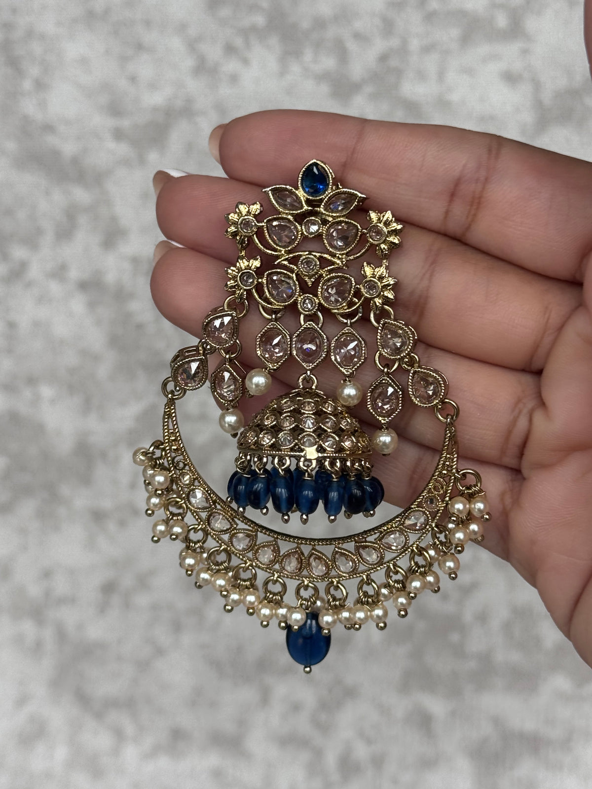 Leela – Chandbali Jhumka Earrings | The Tara Collection