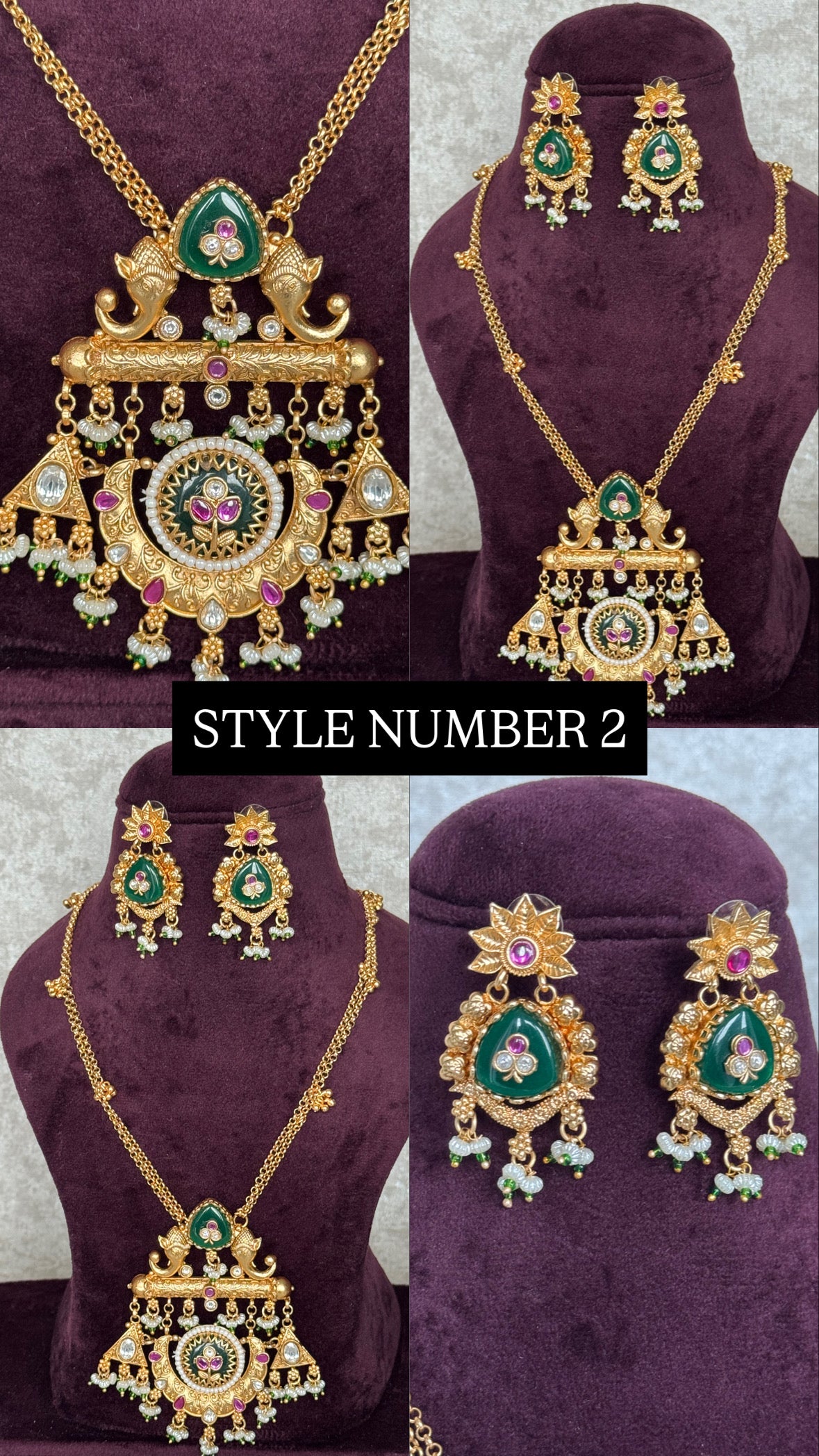 Heritage Antique Gold Chain Necklace Sets | The Tara Collection