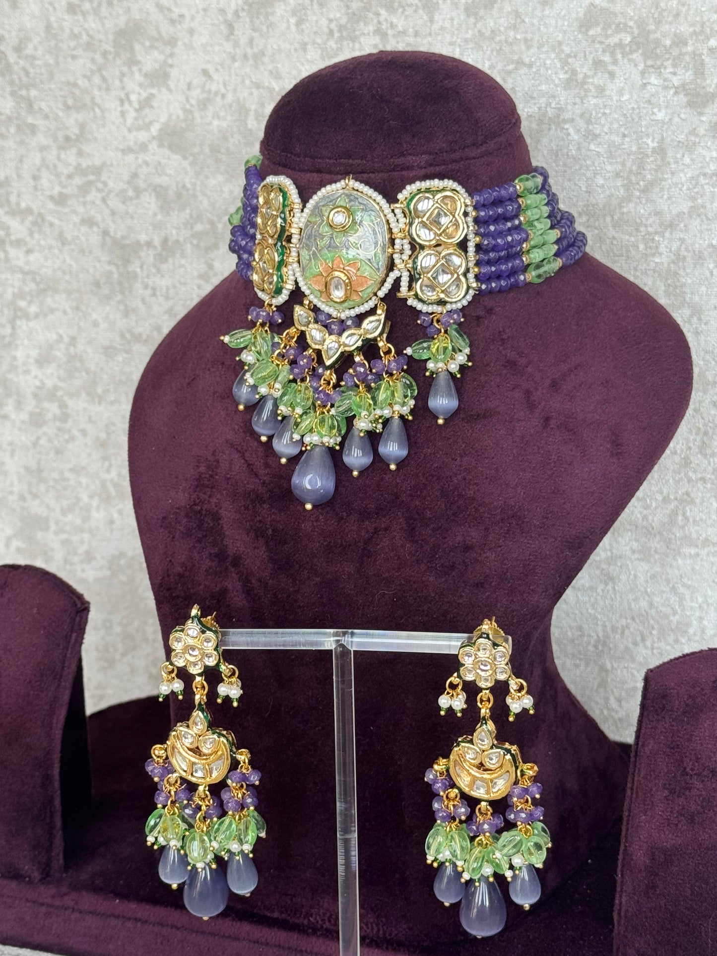 Meenakari Choker Set