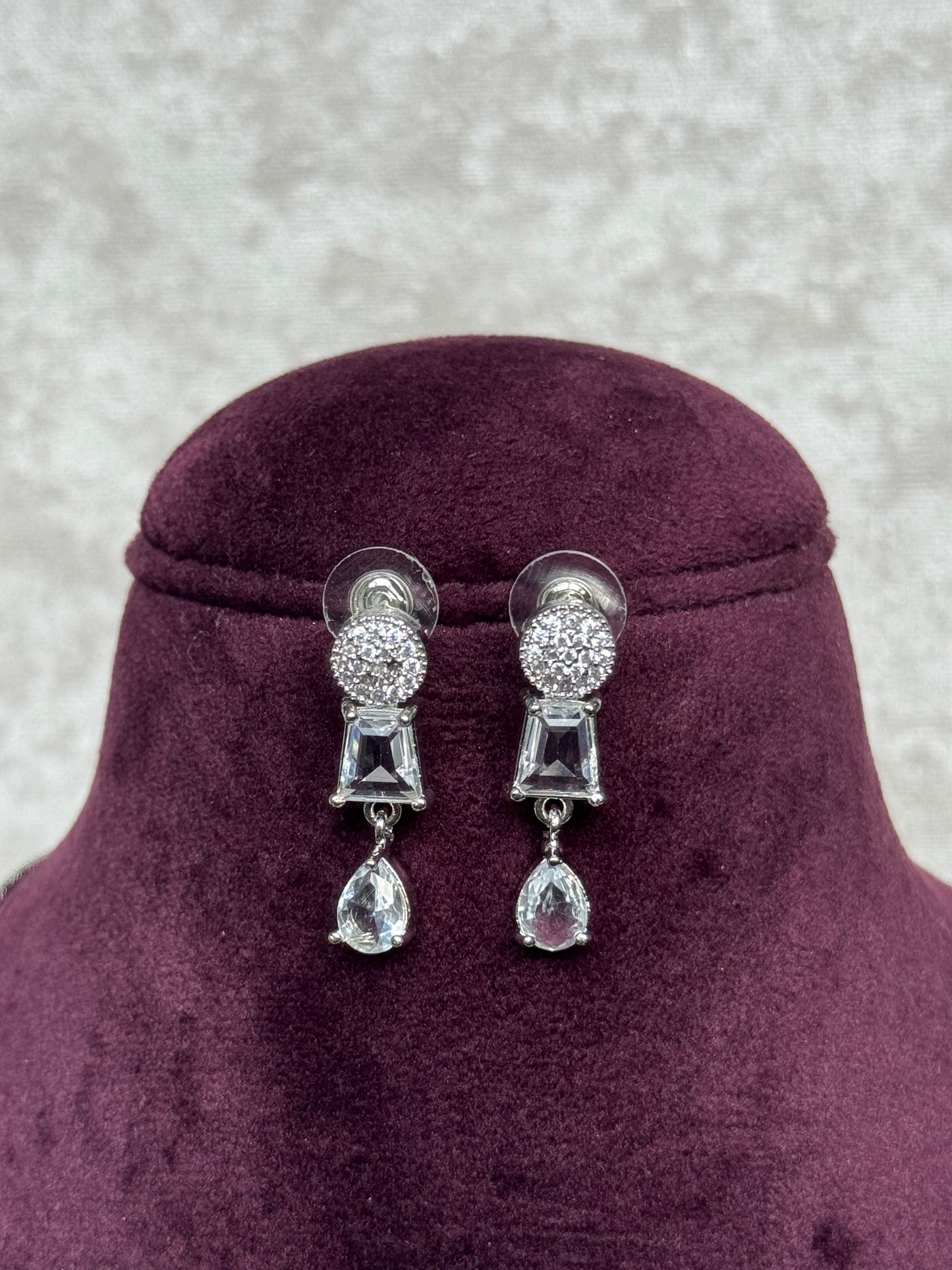 American Diamond Necklace Set | The Tara Collection