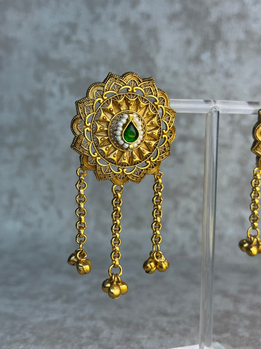 Stud Ghungroo Drop earrings
