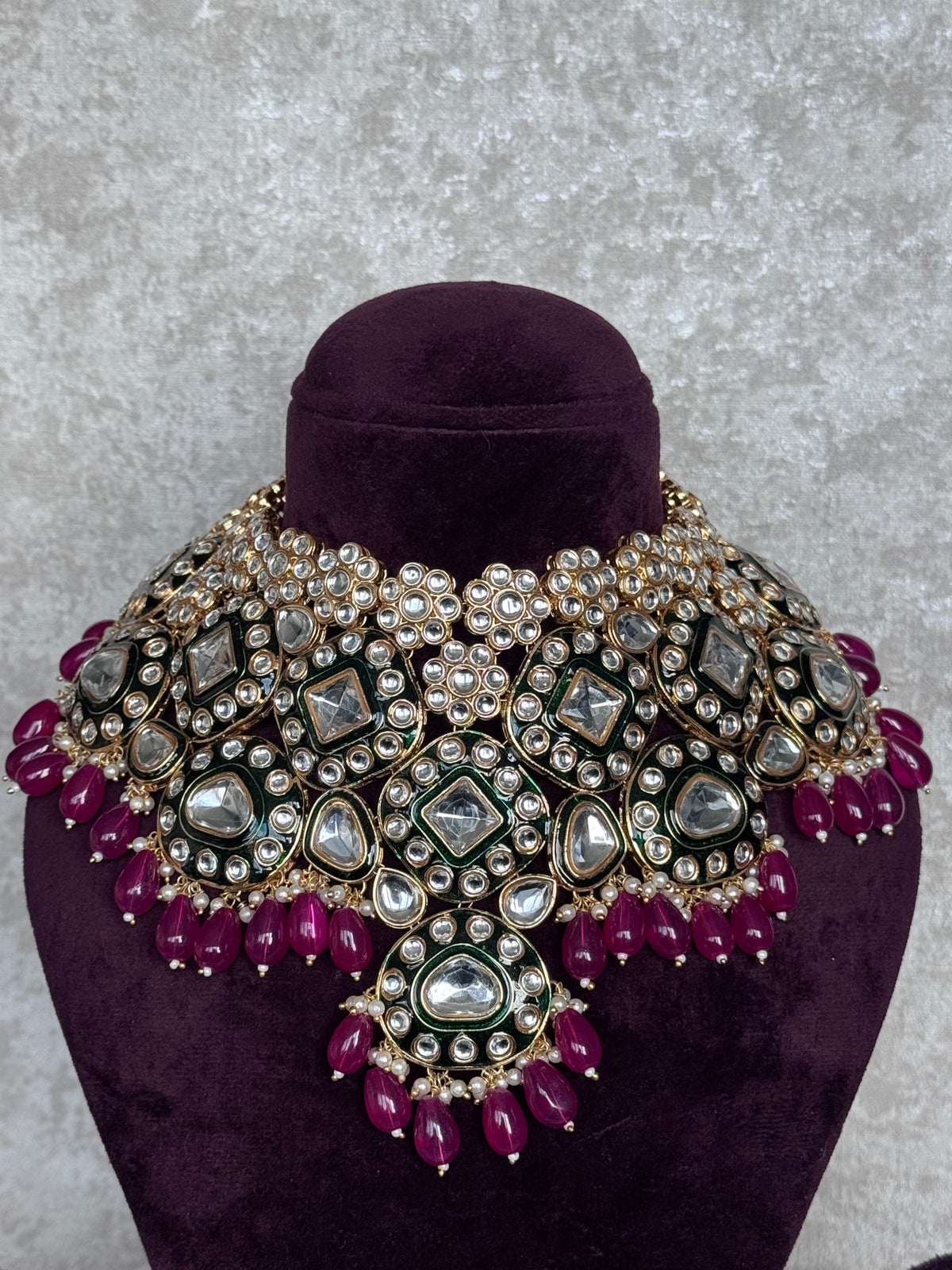 Tanvi - Meenakari Statement Set | The Tara Collection