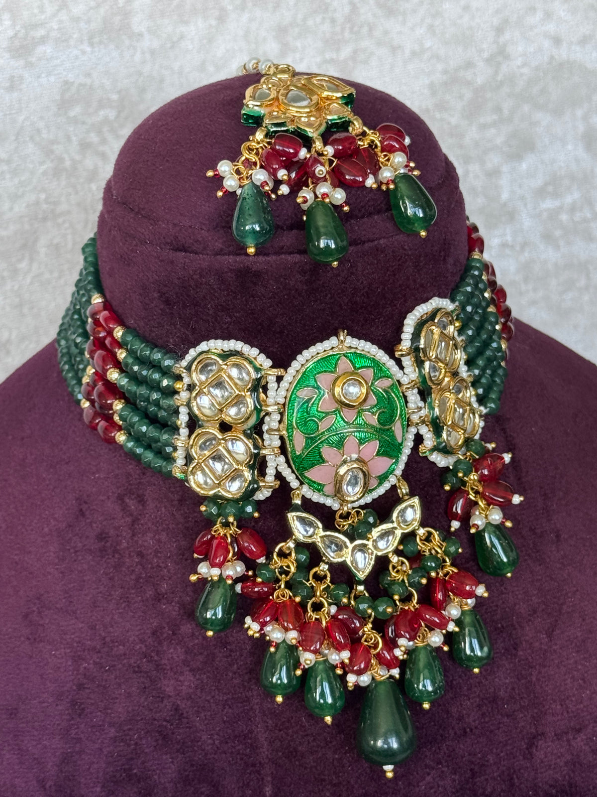 Riddhi - Meenakari Choker Set | The Tara Collection