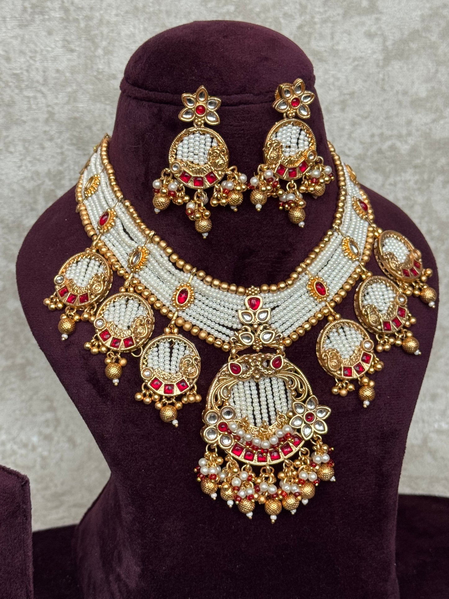 Heritage Rice Bead Necklace Set | The Tara Collection