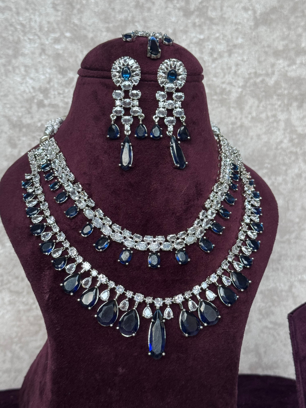 Aarohi - American Diamond Statement Set | The Tara Collection