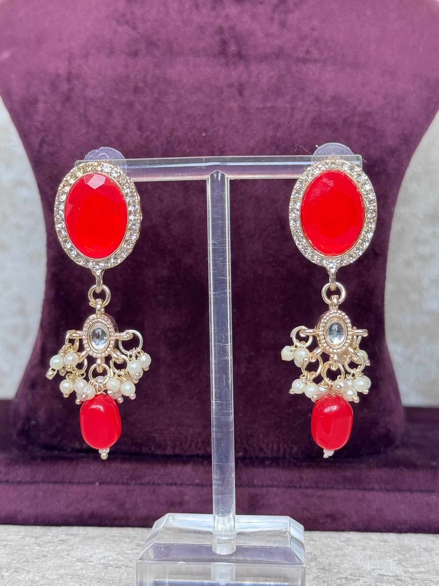 Red Choker Set | The Tara Collection