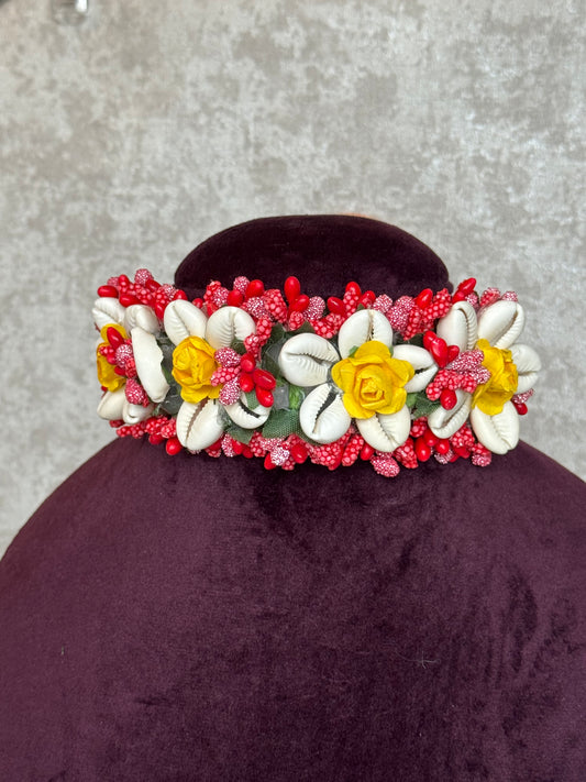 Floral Full Set | Necklace, Headpiece, Earrings & 2 Rings | The Tara Collection
