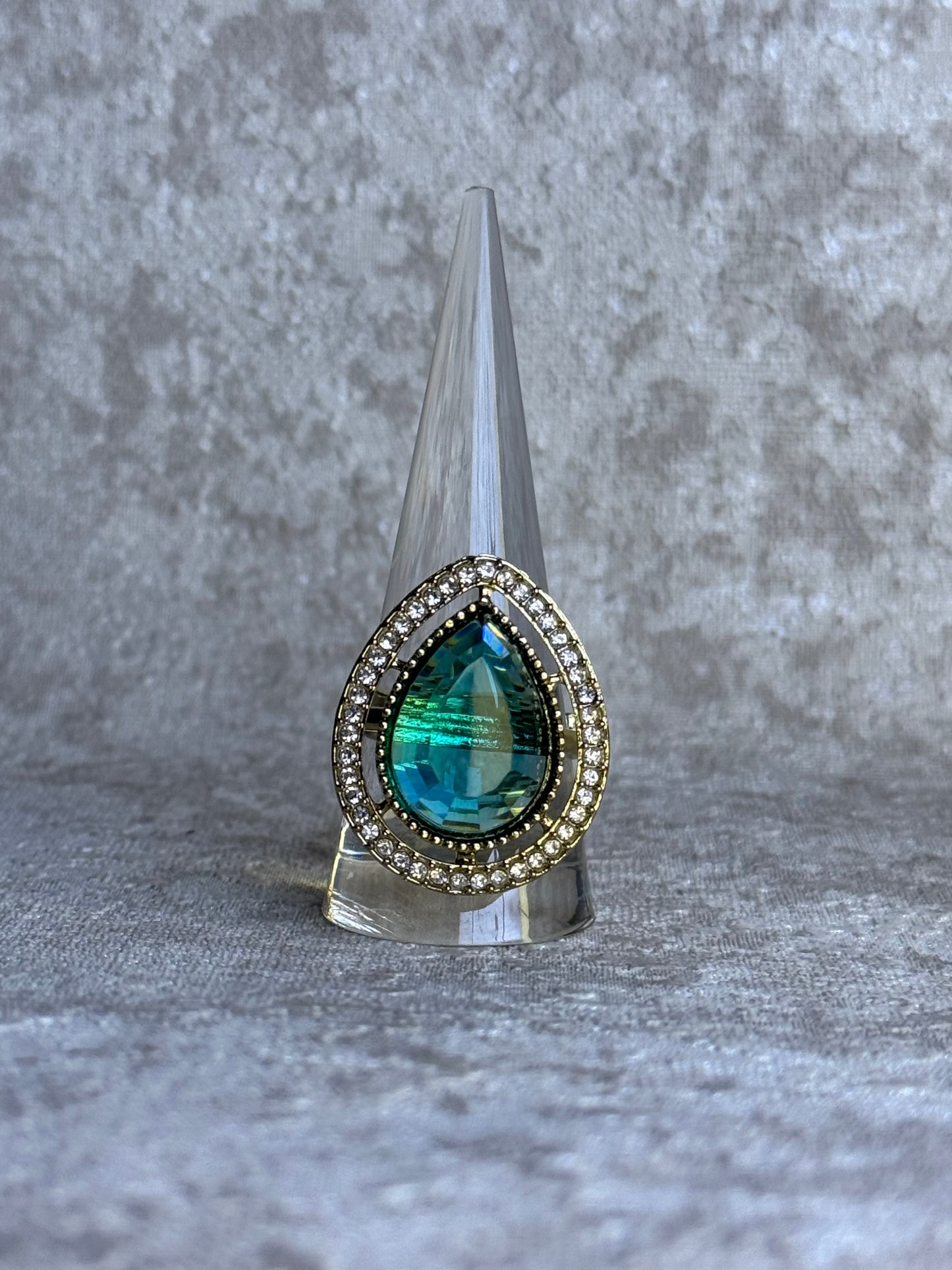 Tear Drop Adjustable Ring